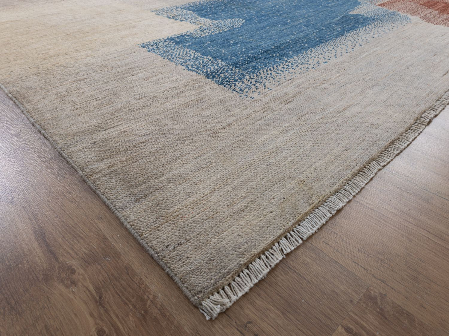 Afghaans Tapijt Laagpolig Handgeknoopt Wollen Vloerkleed - Omid Afghan Wool Luxury 297x194 - Omid Carpets