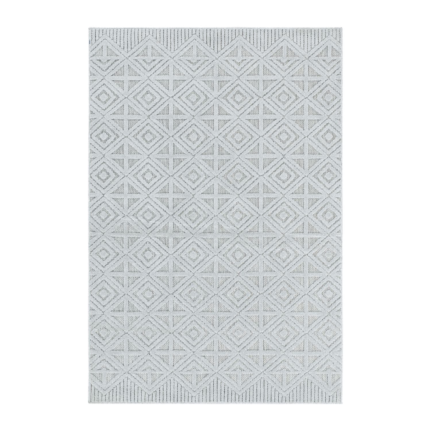 Grijs Tapijt Laagpolig Vloerkleed Omid Pattern Paradise