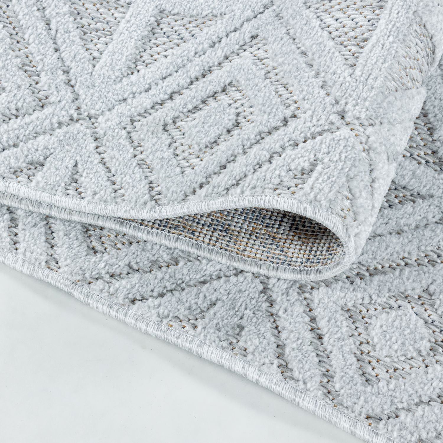 Grijs Tapijt Laagpolig Vloerkleed Omid Pattern Paradise