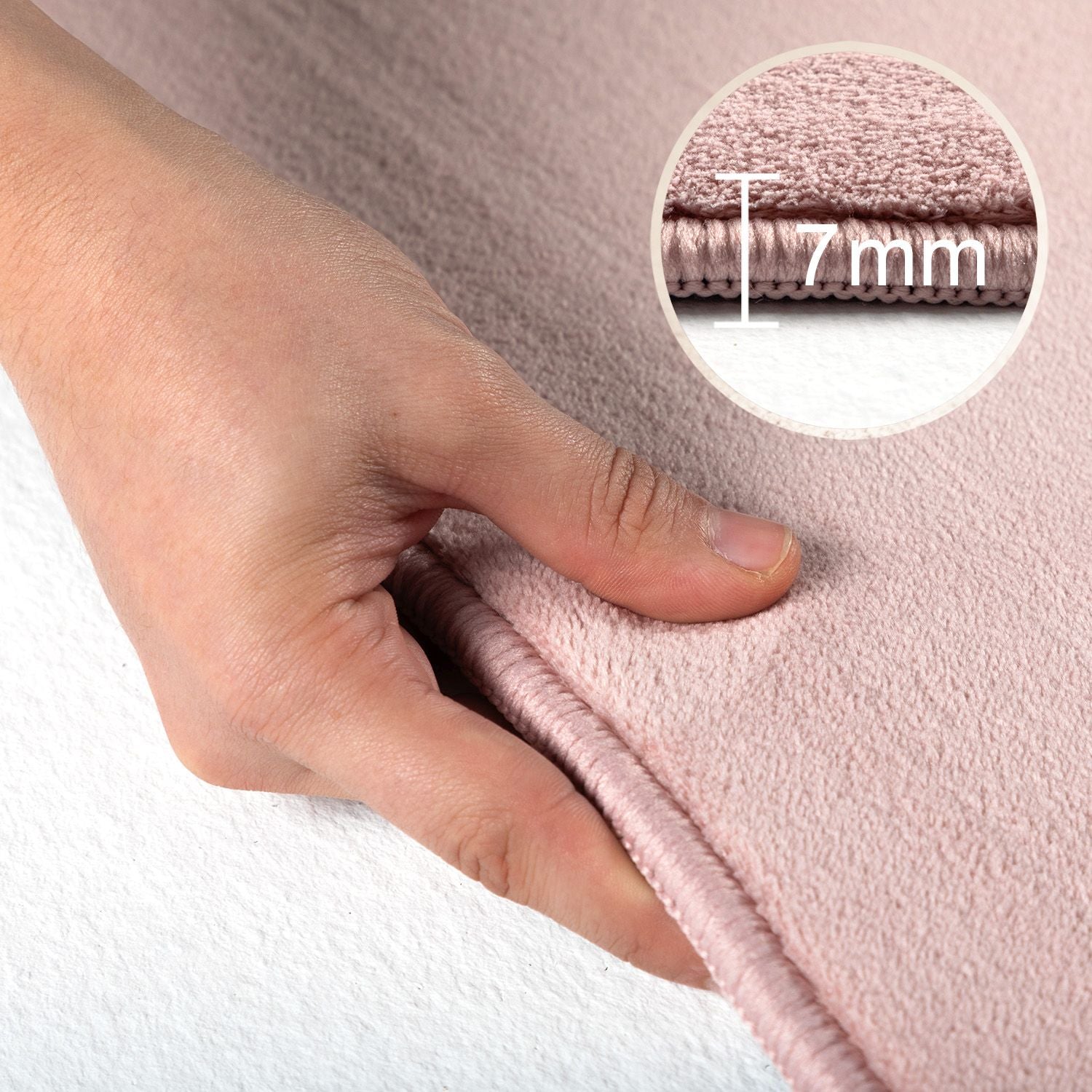 Roze Tapijt Laagpolig Vloerkleed Omid  Simple Serenity