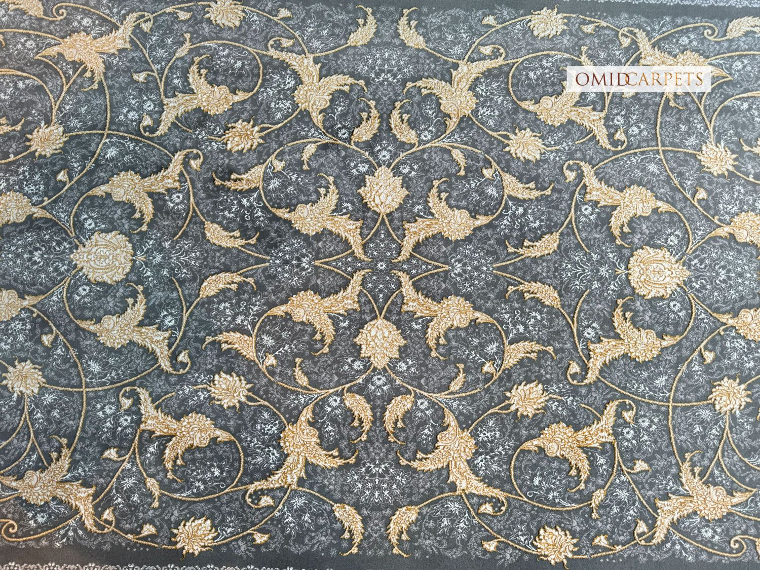 قالین 700 شانه * DonkerGrijs Tapijt Laagpolig Klassiek Vloerkleed - Omid Premium Classic - 1,5 Miljoen punten/m²