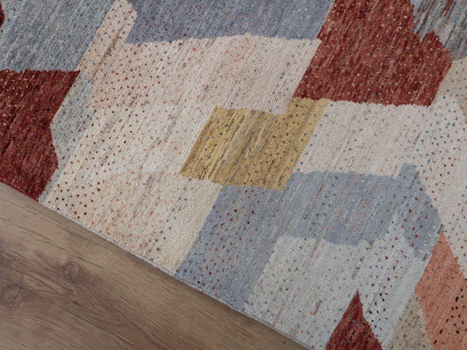 Afghaans Tapijt Laagpolig Handgeknoopt Wollen Vloerkleed - Omid Afghan Wool Luxury 297x194 - Omid Carpets