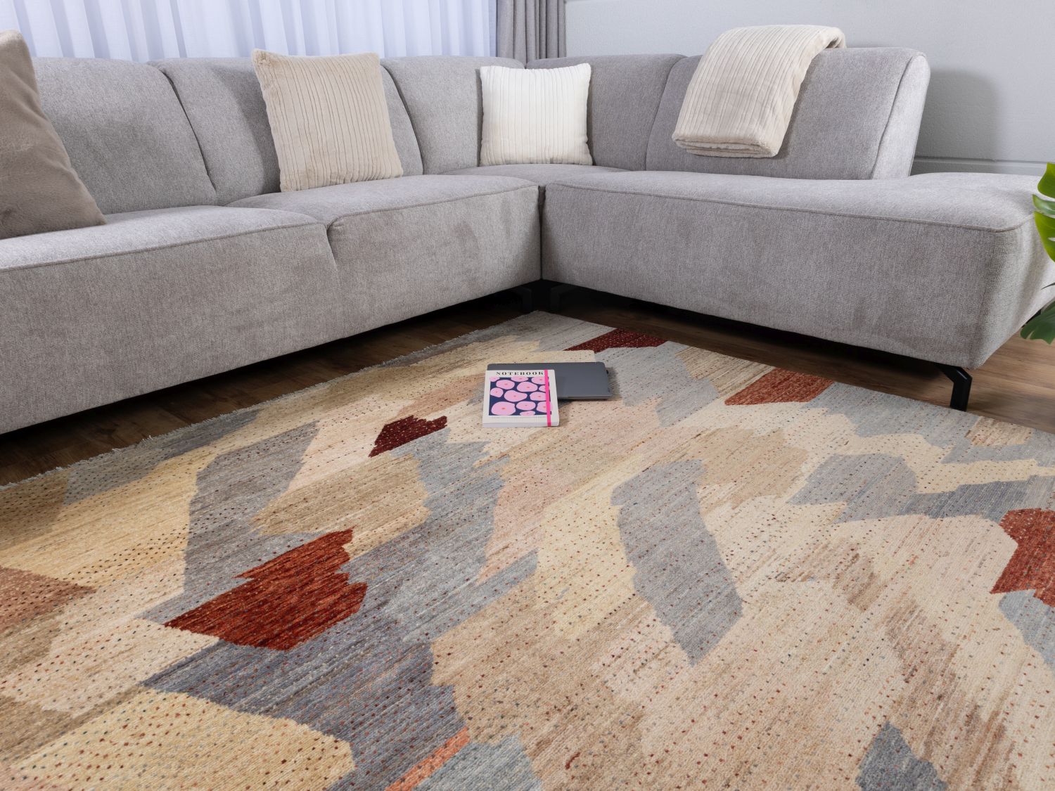 Afghaans Tapijt Laagpolig Handgeknoopt Wollen Vloerkleed - Omid Afghan Wool Luxury 297x194 - Omid Carpets