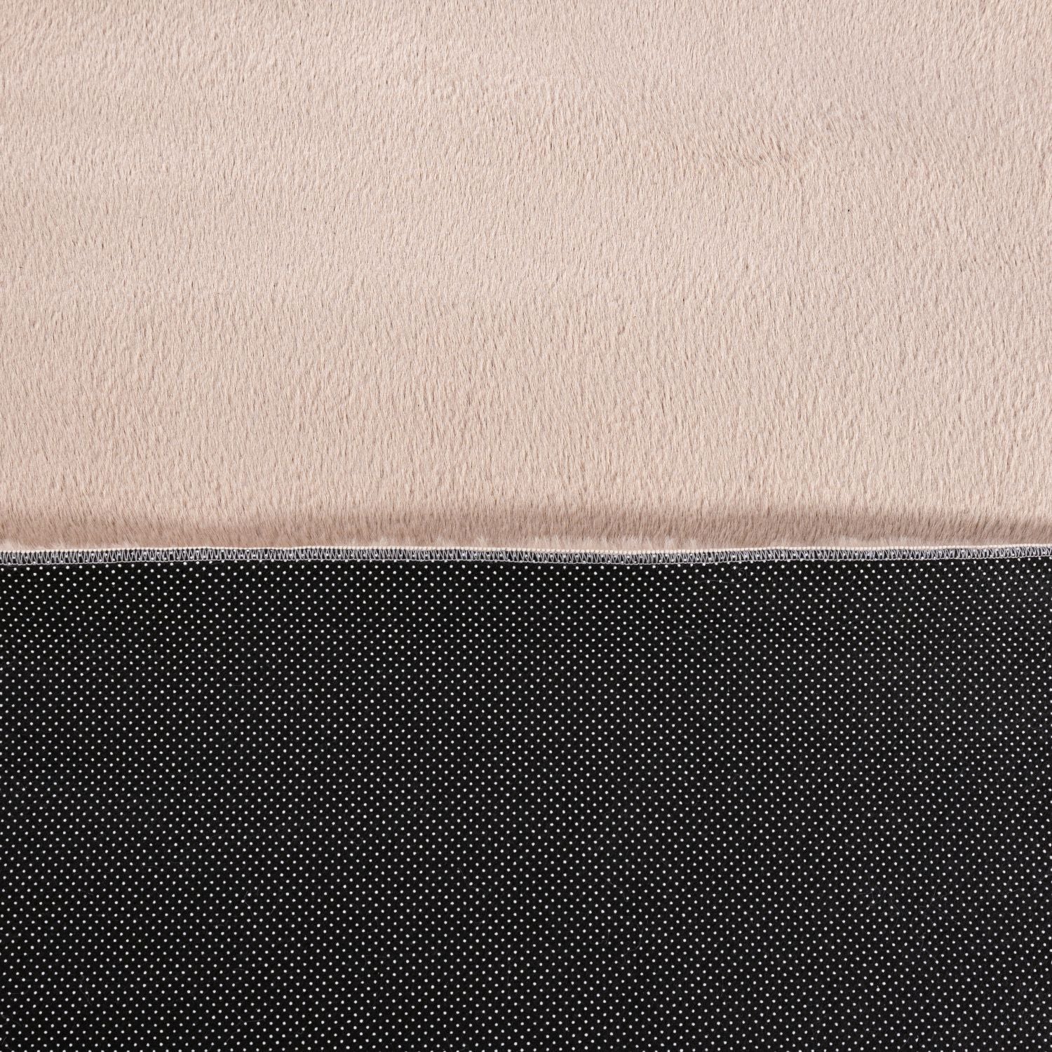 Licht Beige Tapijt Hoogpolig Vloerkleed met Anti-Slip – Omid Soft Fluffy – Superzacht Modern Tapijt - Omid Carpets