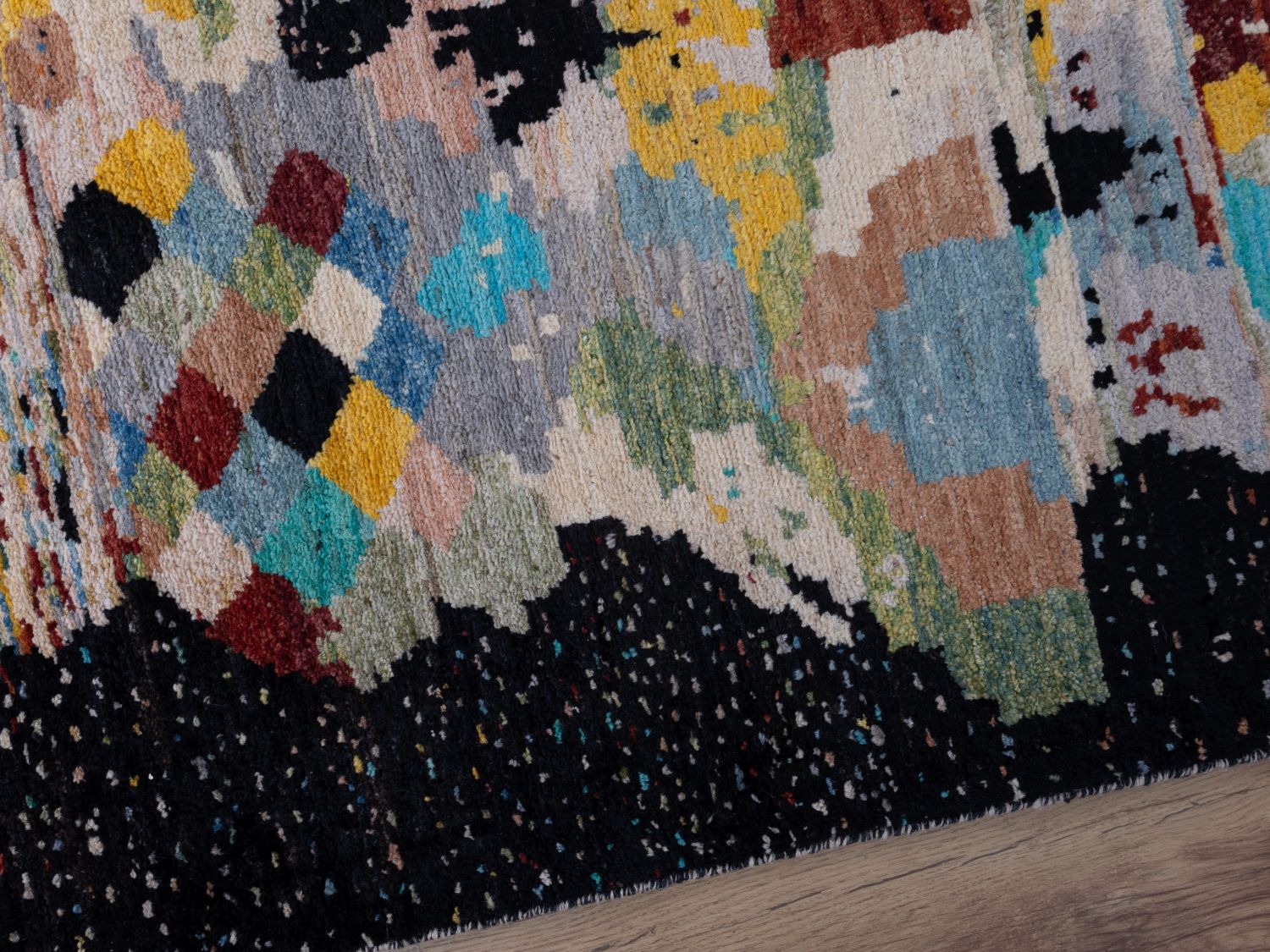 Afghaans Tapijt Laagpolig Handgeknoopt Wollen Vloerkleed - Omid Afghan Wool Luxury 297x194 - Omid Carpets