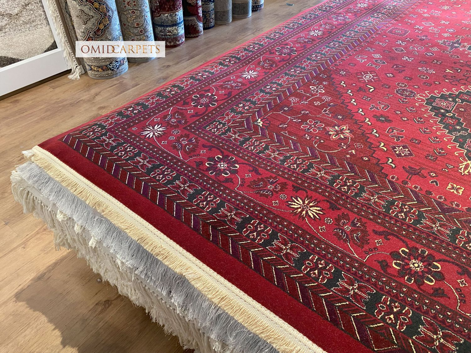 قالین 700 شانه * Rood Tapijt Laagpolig Klassiek Vloerkleed - Omid Premium Classic - 1,5 Miljoen punten/m²
