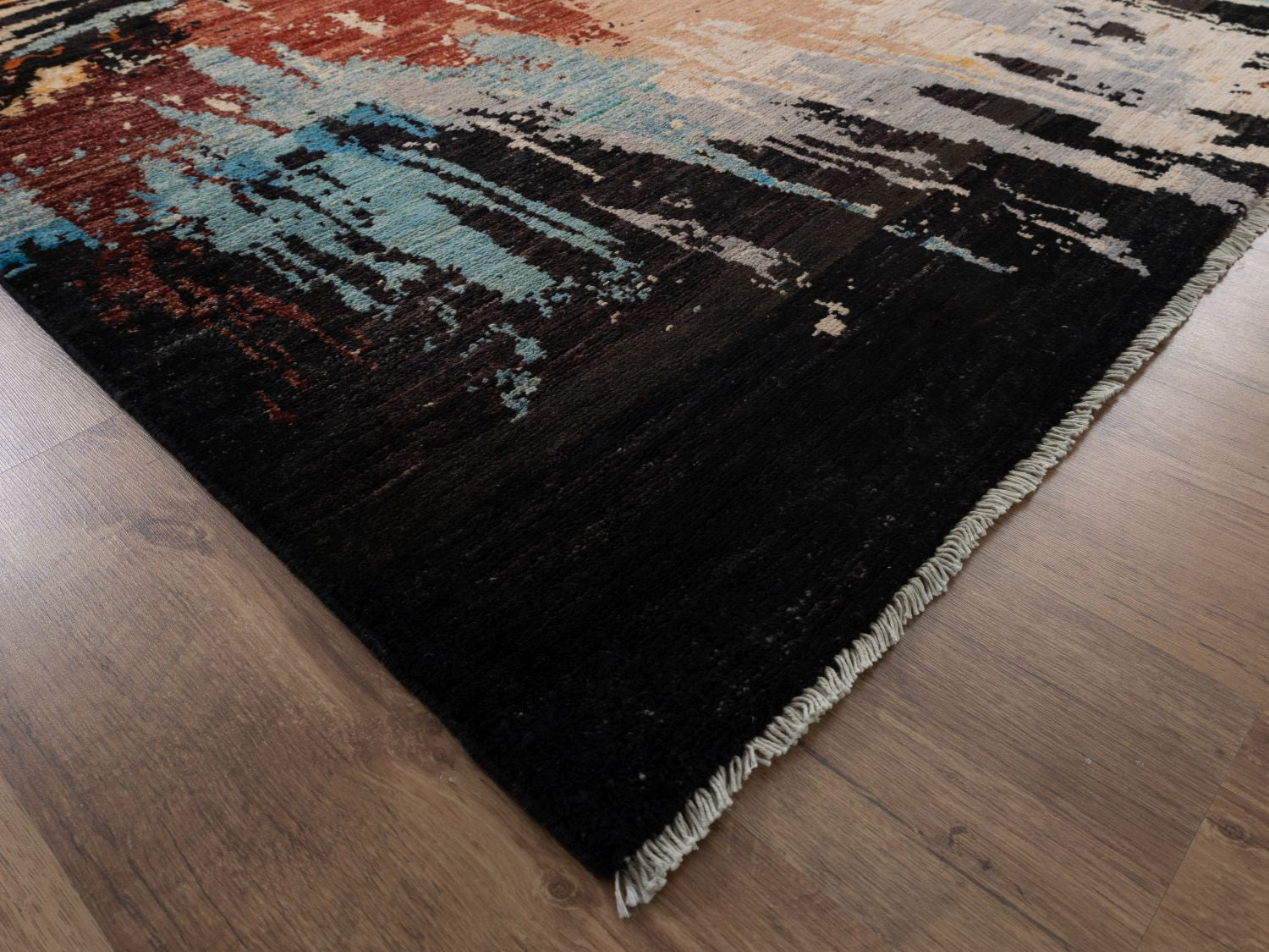 Afghaans Tapijt Laagpolig Handgeknoopt Wollen Vloerkleed - Omid Afghan Wool Luxury 297x194 - Omid Carpets