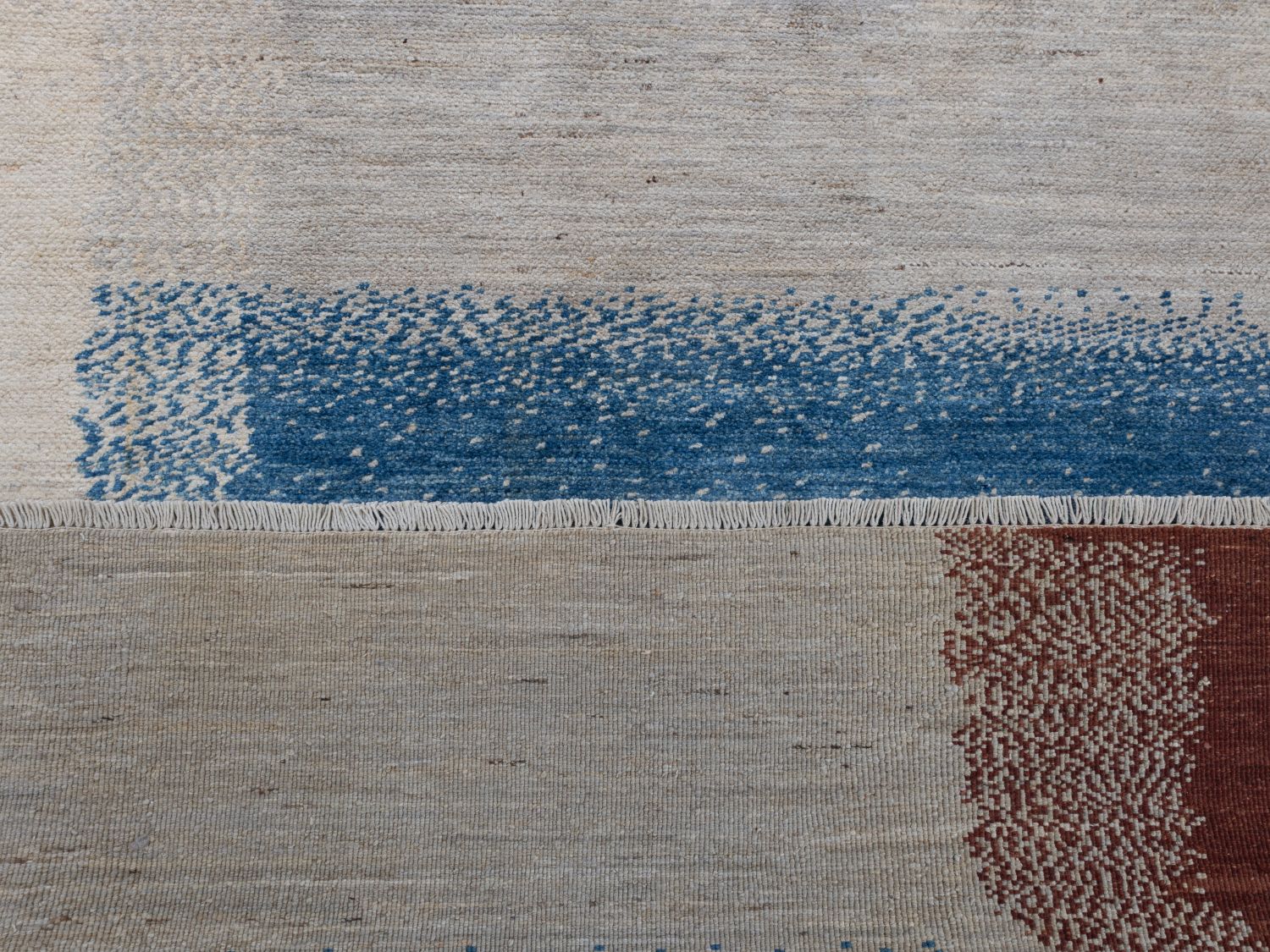 Afghaans Tapijt Laagpolig Handgeknoopt Wollen Vloerkleed - Omid Afghan Wool Luxury 297x194 - Omid Carpets