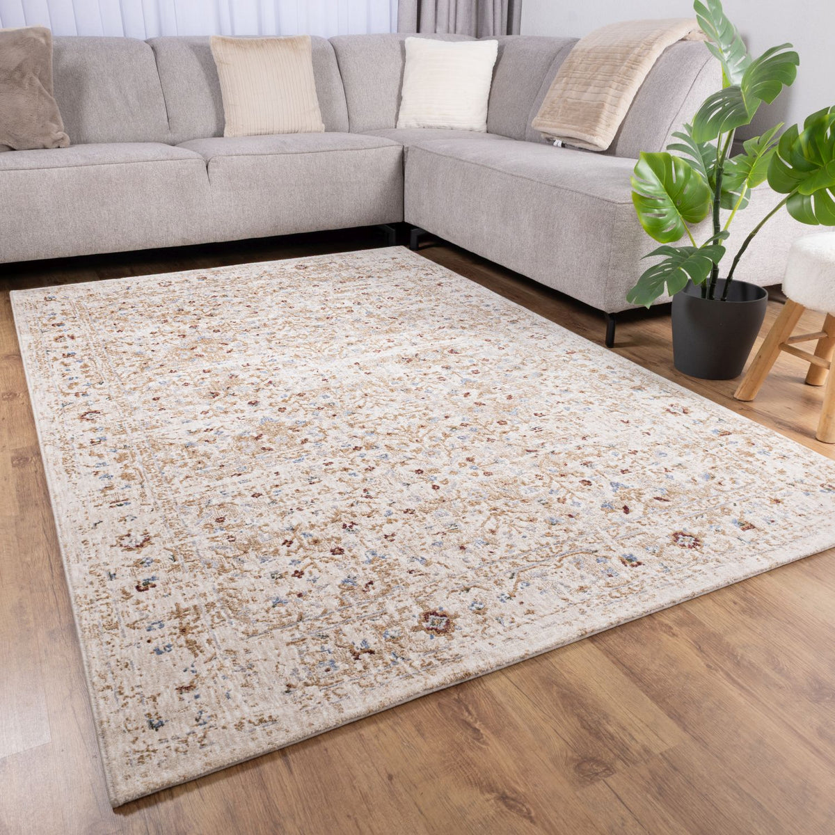 Tapis coloré à poils ras Omid Art