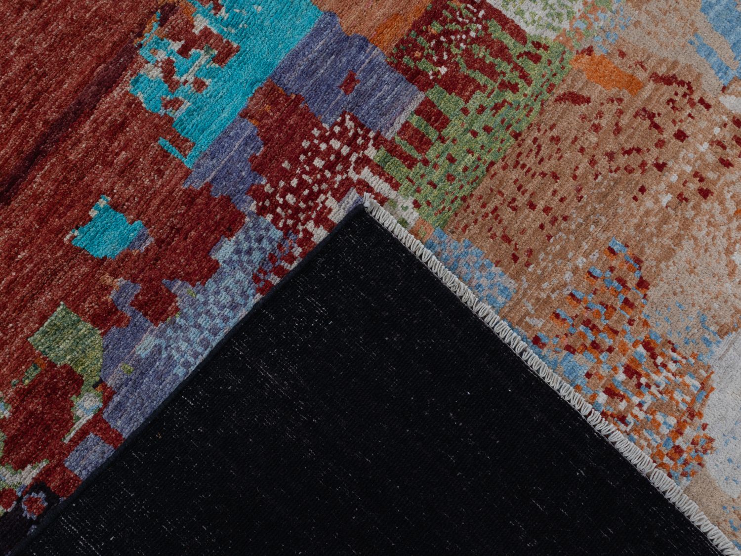 Afghaans Tapijt Laagpolig Handgeknoopt Wollen Vloerkleed - Omid Afghan Wool Luxury 297x194 - Omid Carpets