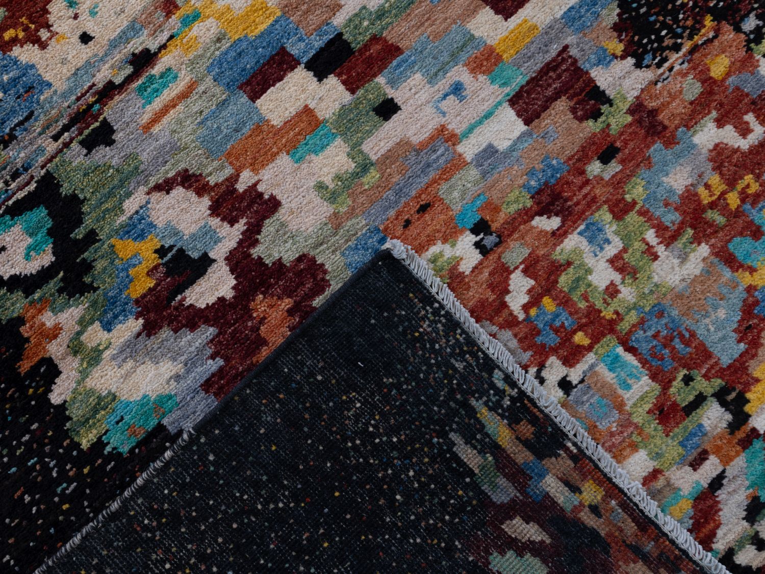 Afghaans Tapijt Laagpolig Handgeknoopt Wollen Vloerkleed - Omid Afghan Wool Luxury 297x194 - Omid Carpets