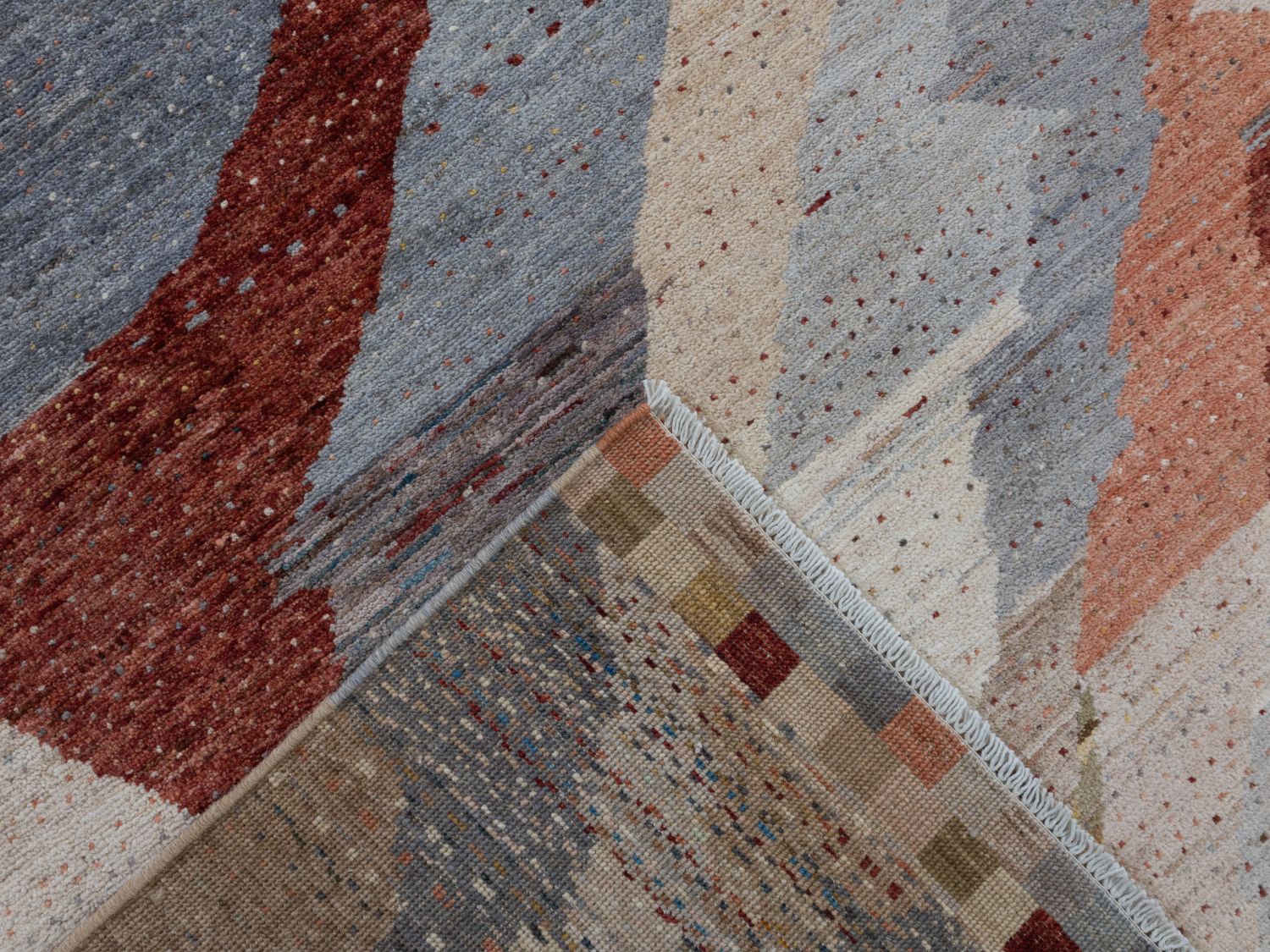 Afghaans Tapijt Laagpolig Handgeknoopt Wollen Vloerkleed - Omid Afghan Wool Luxury 297x194 - Omid Carpets