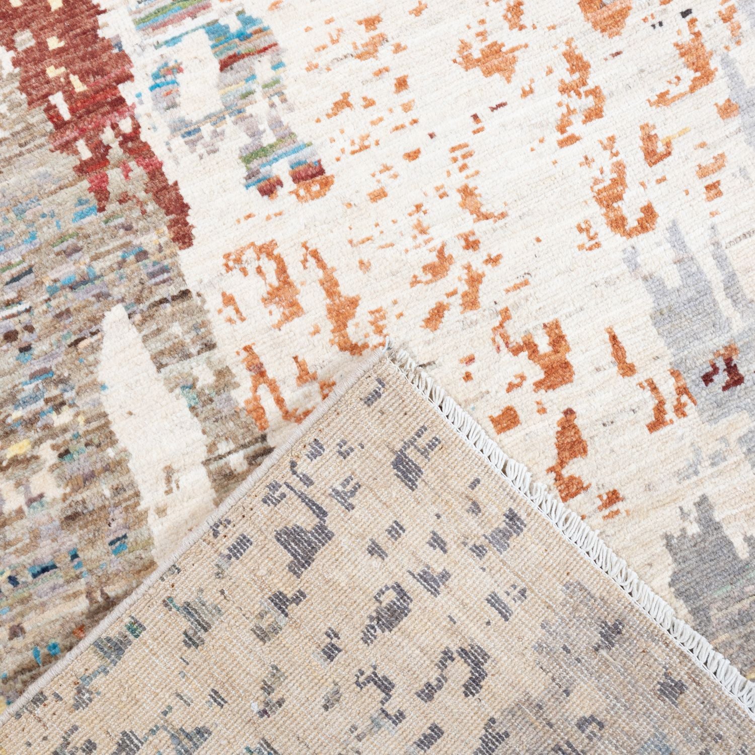 Afghaans Tapijt Laagpolig Handgeknoopt Wollen Vloerkleed - Omid Afghan Wool Luxury 172x240