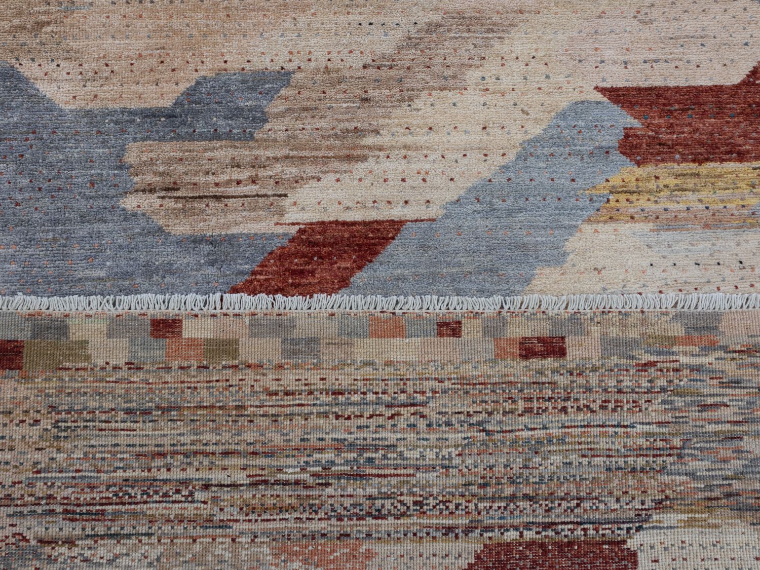 Afghaans Tapijt Laagpolig Handgeknoopt Wollen Vloerkleed - Omid Afghan Wool Luxury 297x194 - Omid Carpets