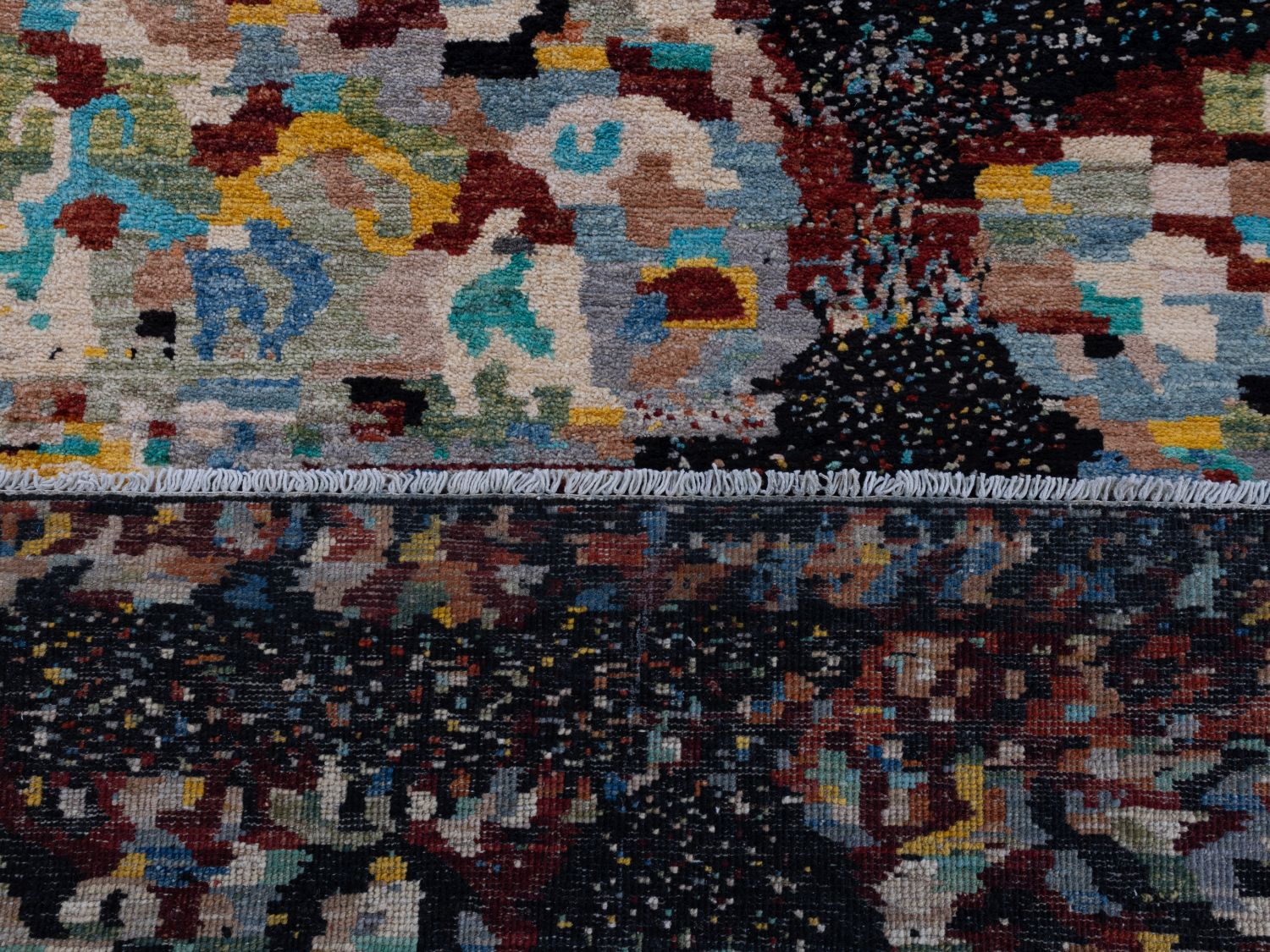 Afghaans Tapijt Laagpolig Handgeknoopt Wollen Vloerkleed - Omid Afghan Wool Luxury 297x194 - Omid Carpets