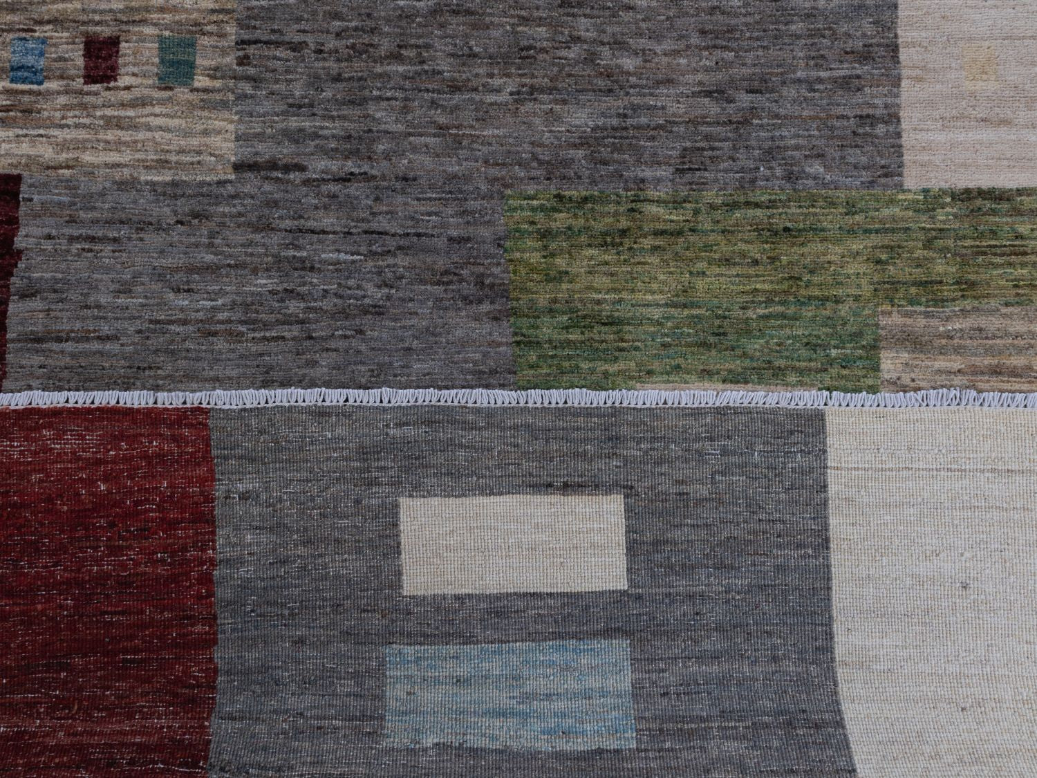 Afghaans Tapijt Laagpolig Handgeknoopt Wollen Vloerkleed - Omid Afghan Wool Luxury 297x194 - Omid Carpets