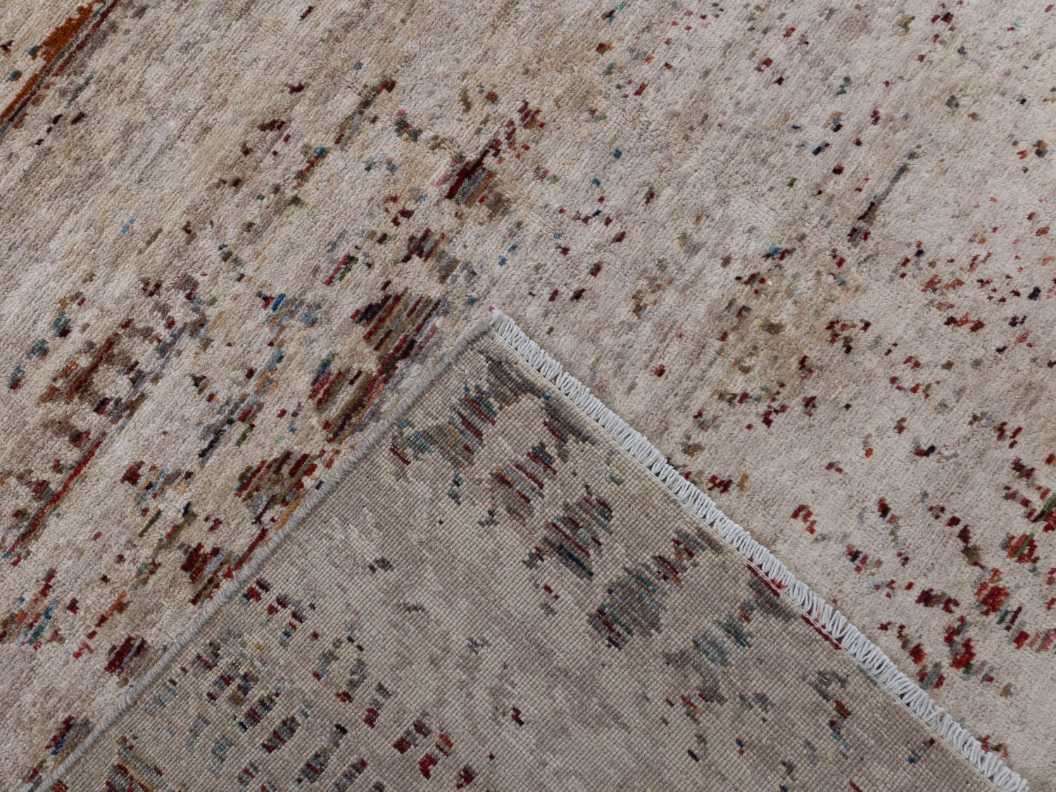 Afghaans Tapijt Laagpolig Handgeknoopt Wollen Vloerkleed - Omid Afghan Wool Luxury 297x194 - Omid Carpets