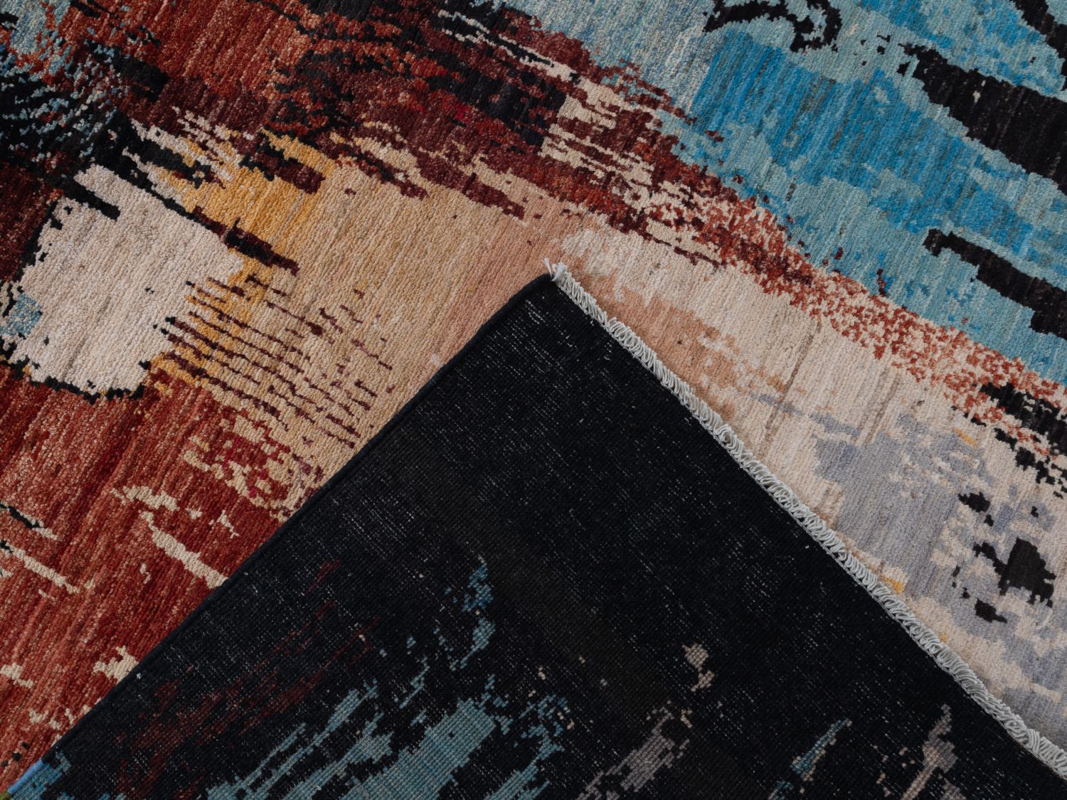 Afghaans Tapijt Laagpolig Handgeknoopt Wollen Vloerkleed - Omid Afghan Wool Luxury 297x194 - Omid Carpets