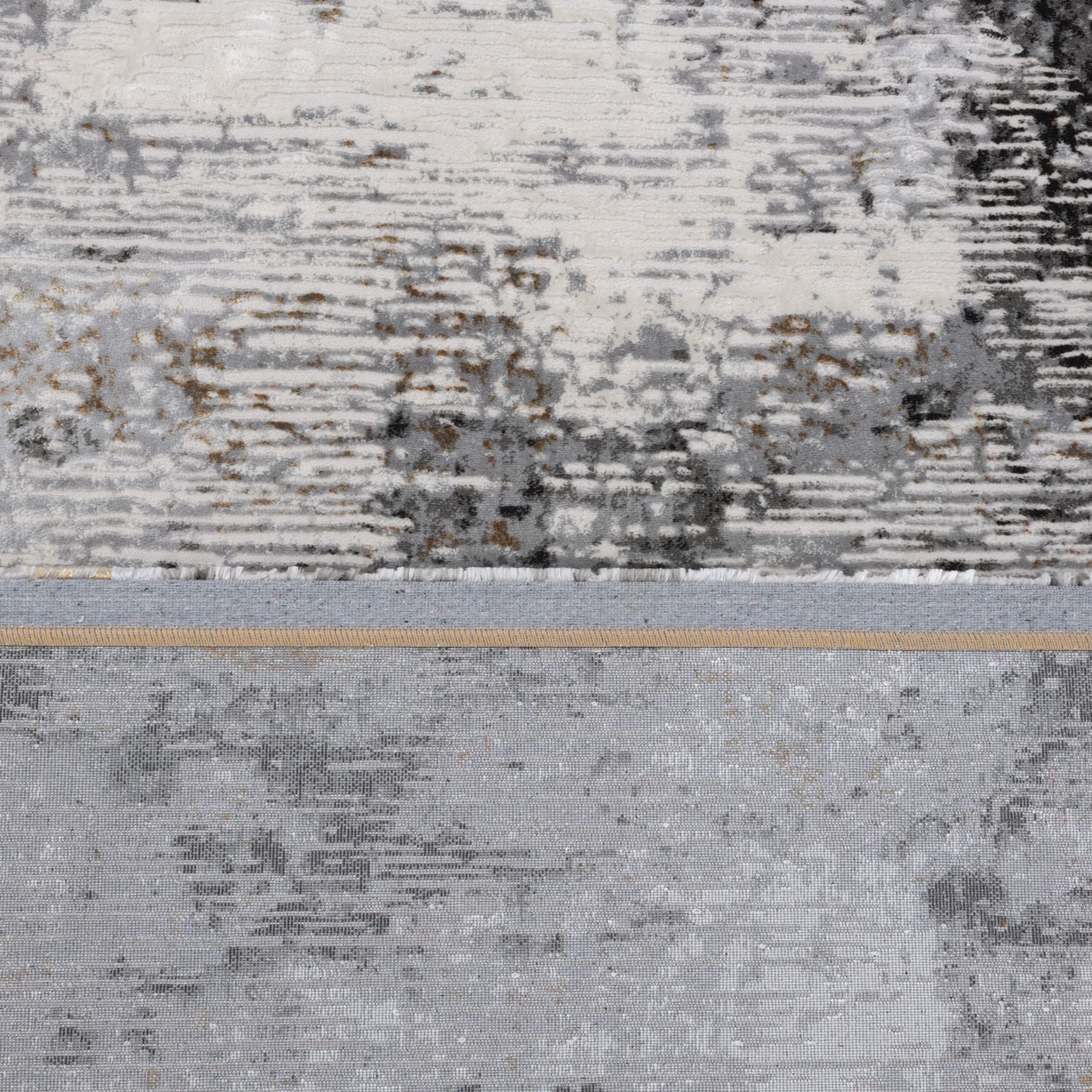 Grijs Tapijt Laagpolig Vloerkleed Omid Abstract Luxury - Omid Carpets