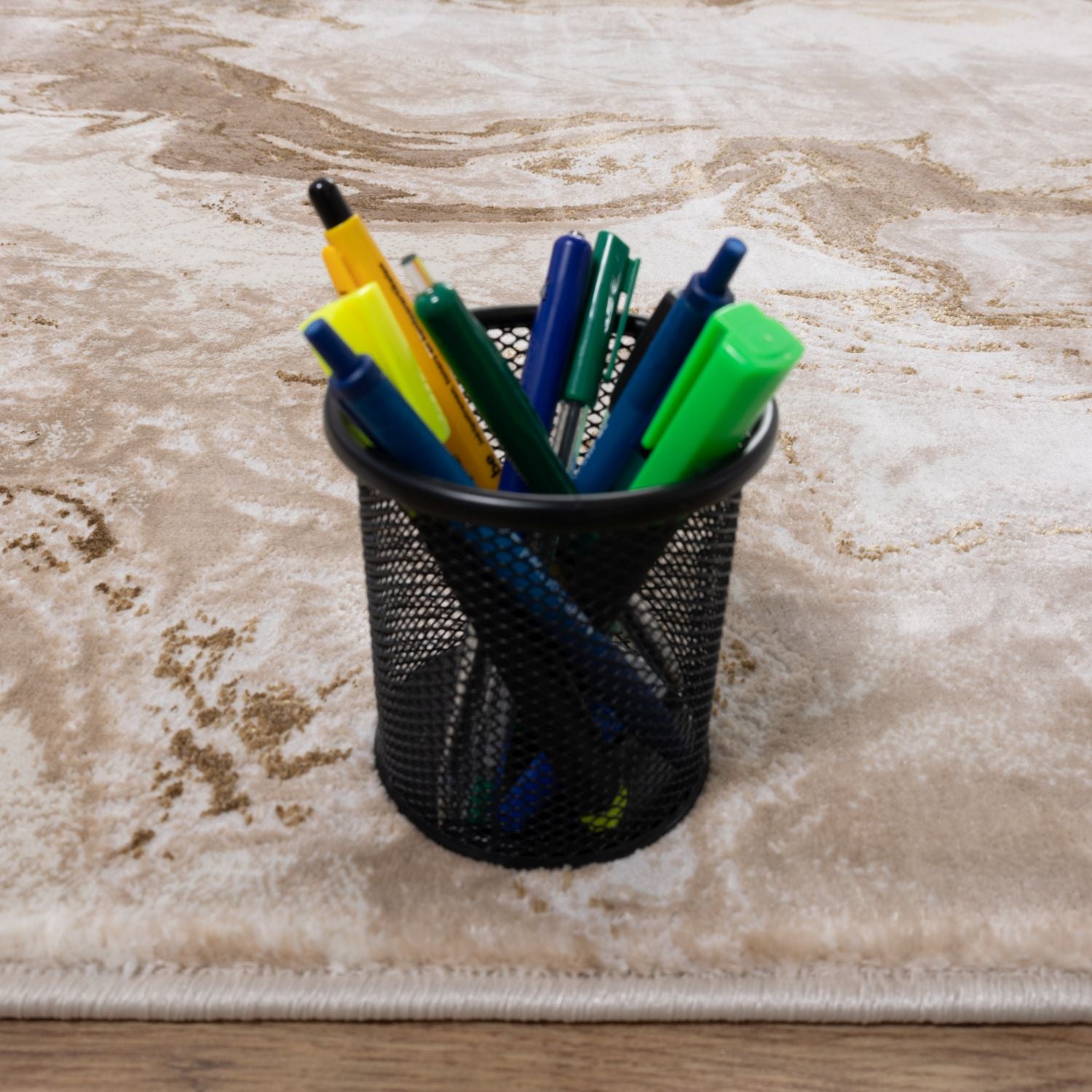 Beige Tapijt Laagpolig Vloerkleed Omid Abstract Luxury - Omid Carpets