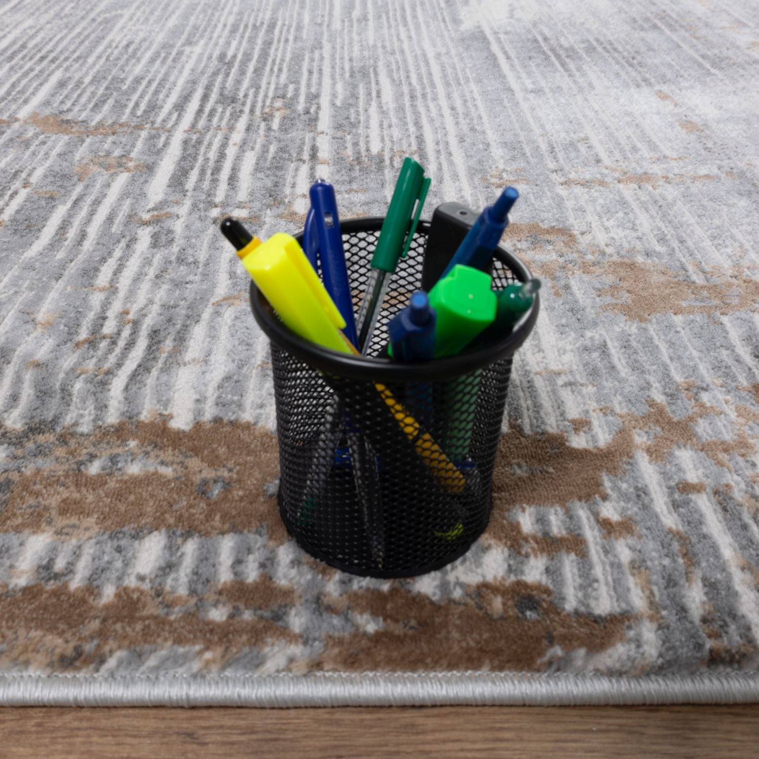 Grijs Tapijt Laagpolig Vloerkleed Omid Abstract Luxury - Omid Carpets