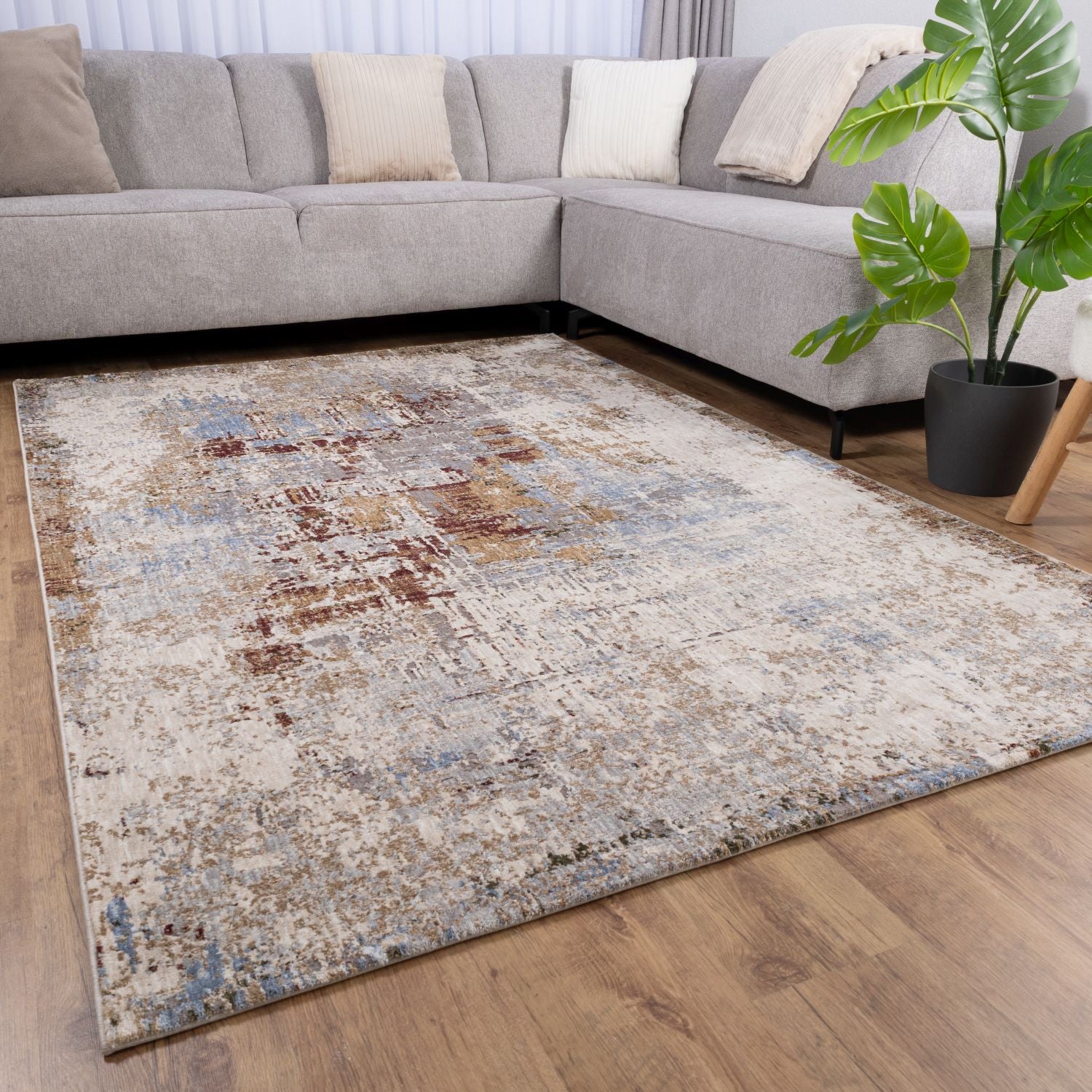 Kleurrijk Tapijt Laagpolig Vloerkleed Omid Art - Omid Carpets