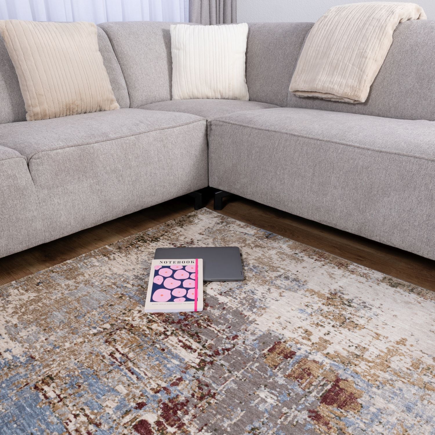 Kleurrijk Tapijt Laagpolig Vloerkleed Omid Art - Omid Carpets