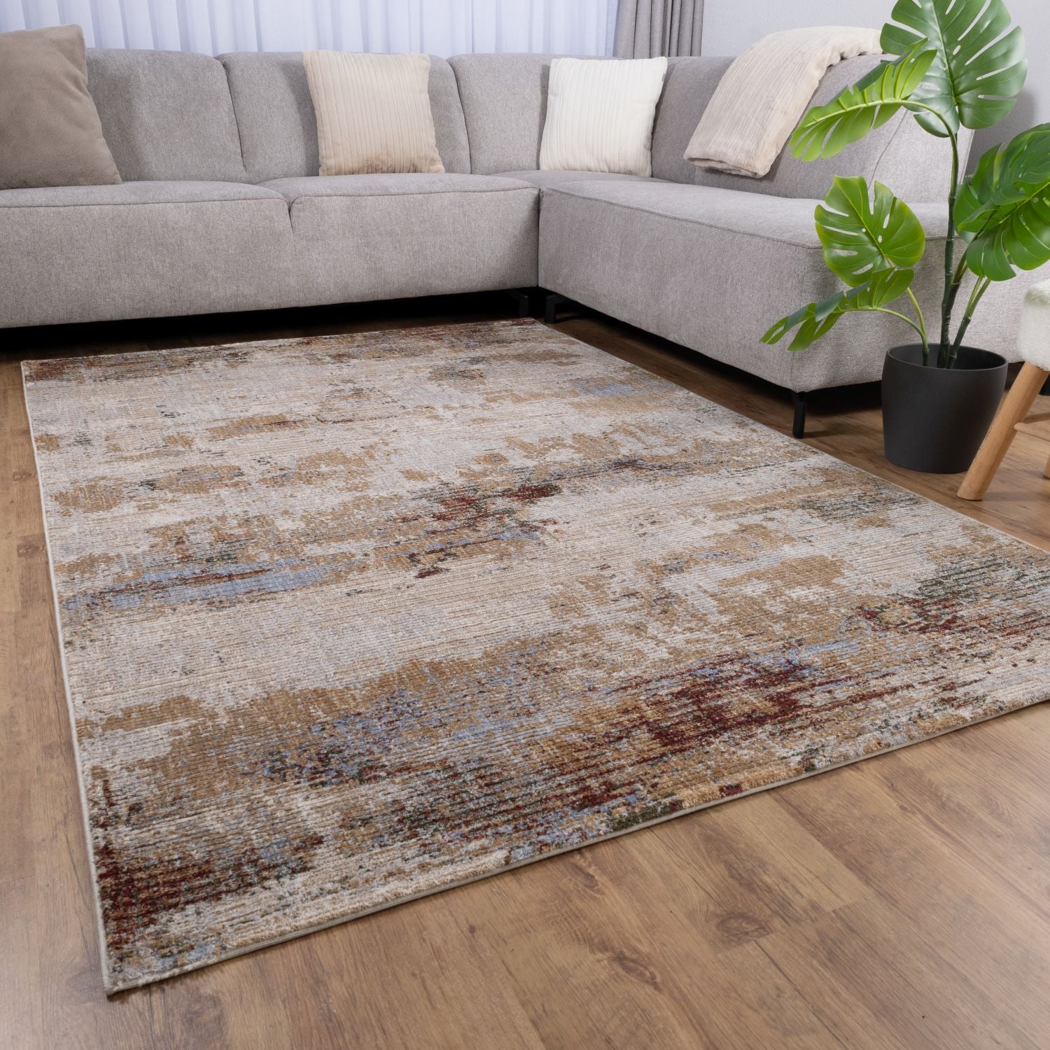 Kleurrijk Tapijt Laagpolig Vloerkleed Omid Art - Omid Carpets