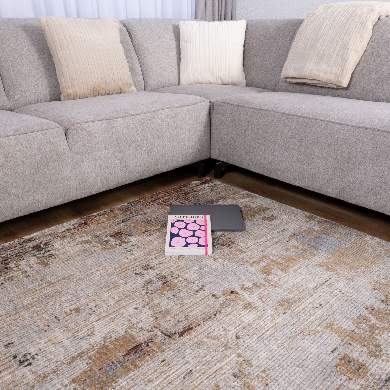 Kleurrijk Tapijt Laagpolig Vloerkleed Omid Art - Omid Carpets