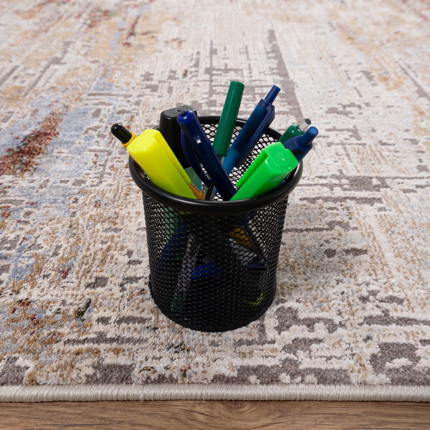 Kleurrijk Tapijt Laagpolig Vloerkleed Omid Art - Omid Carpets