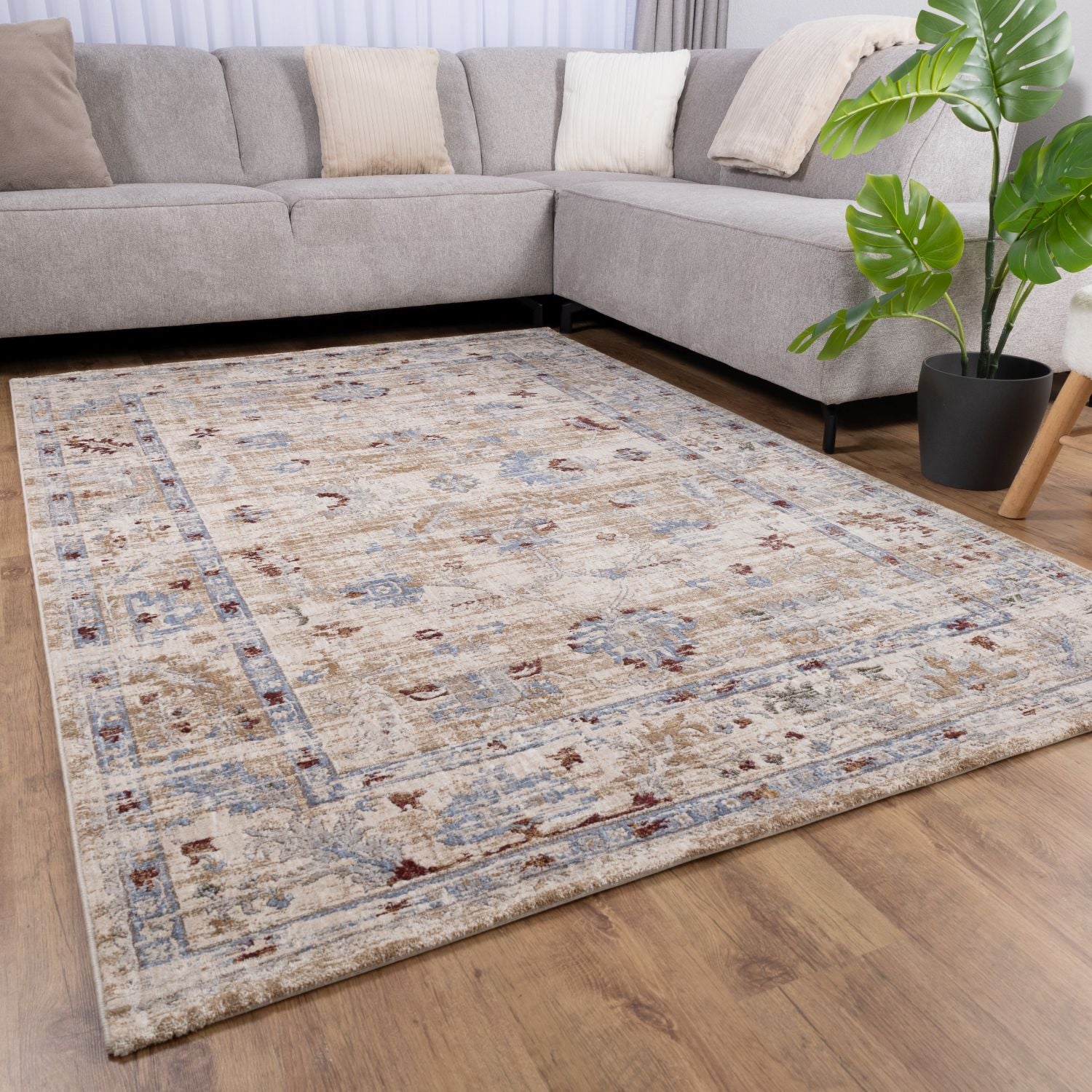 Kleurrijk Tapijt Laagpolig Vloerkleed Omid Art - Omid Carpets