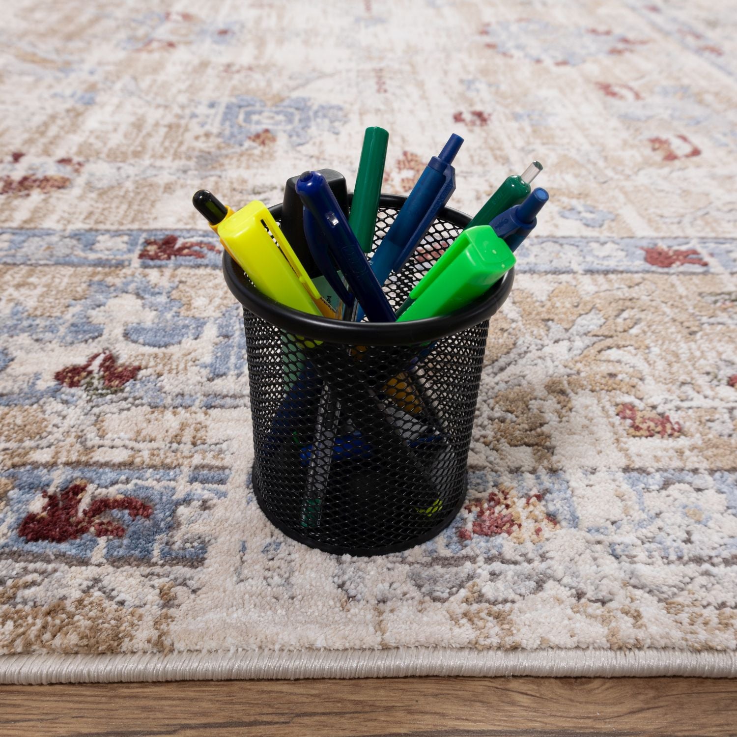 Kleurrijk Tapijt Laagpolig Vloerkleed Omid Art - Omid Carpets