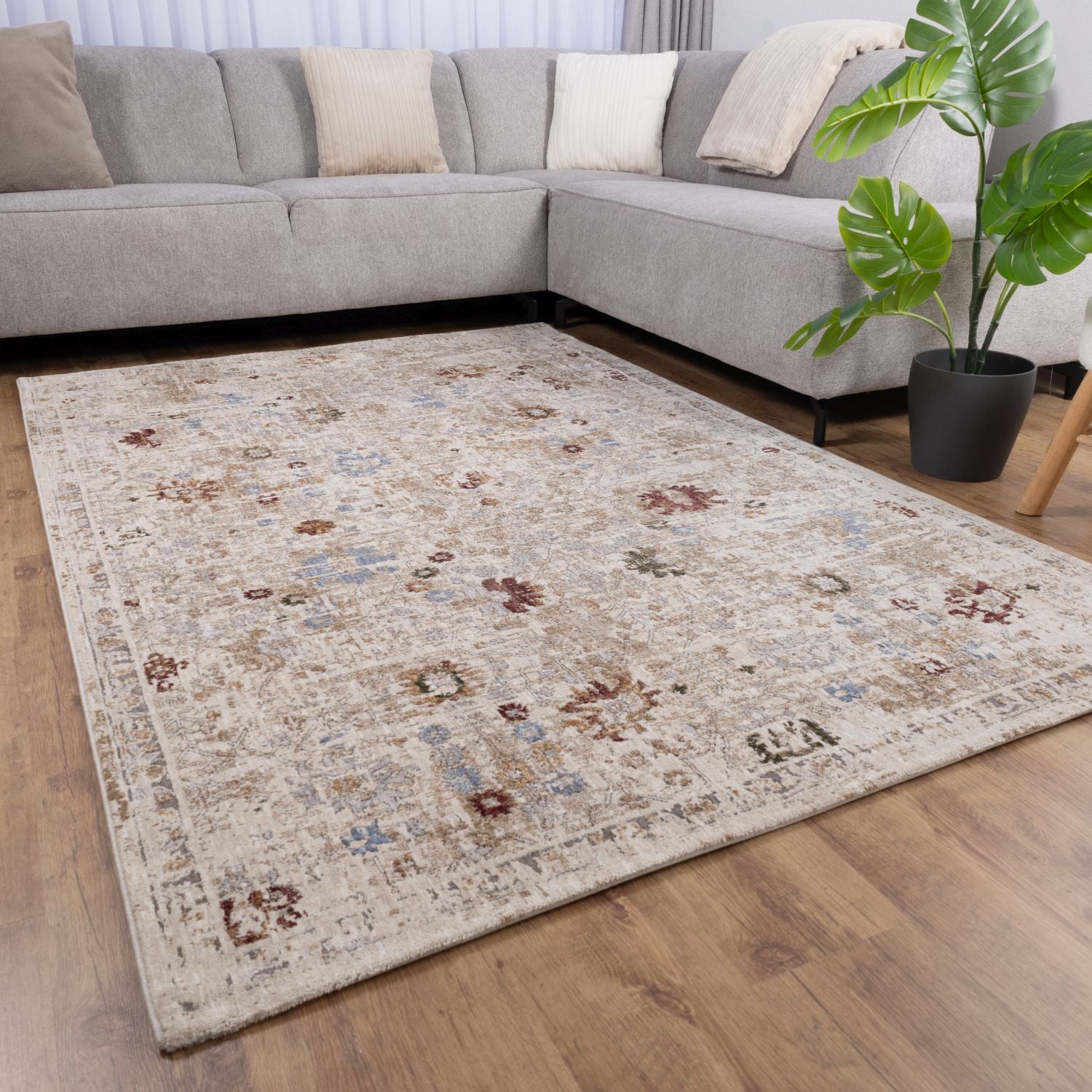 Kleurrijk Tapijt Laagpolig Vloerkleed Omid Art - Omid Carpets