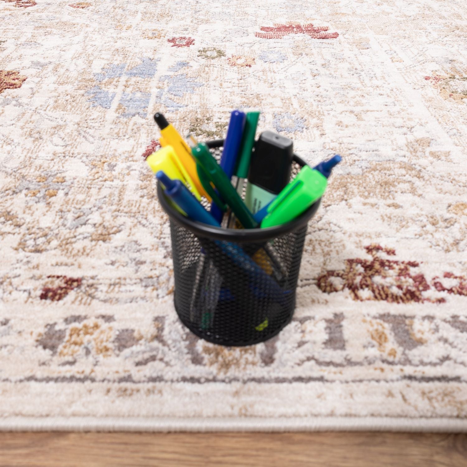 Kleurrijk Tapijt Laagpolig Vloerkleed Omid Art - Omid Carpets