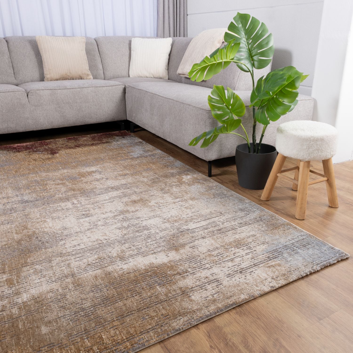 Kleurrijk Tapijt Laagpolig Vloerkleed Omid Art - Omid Carpets