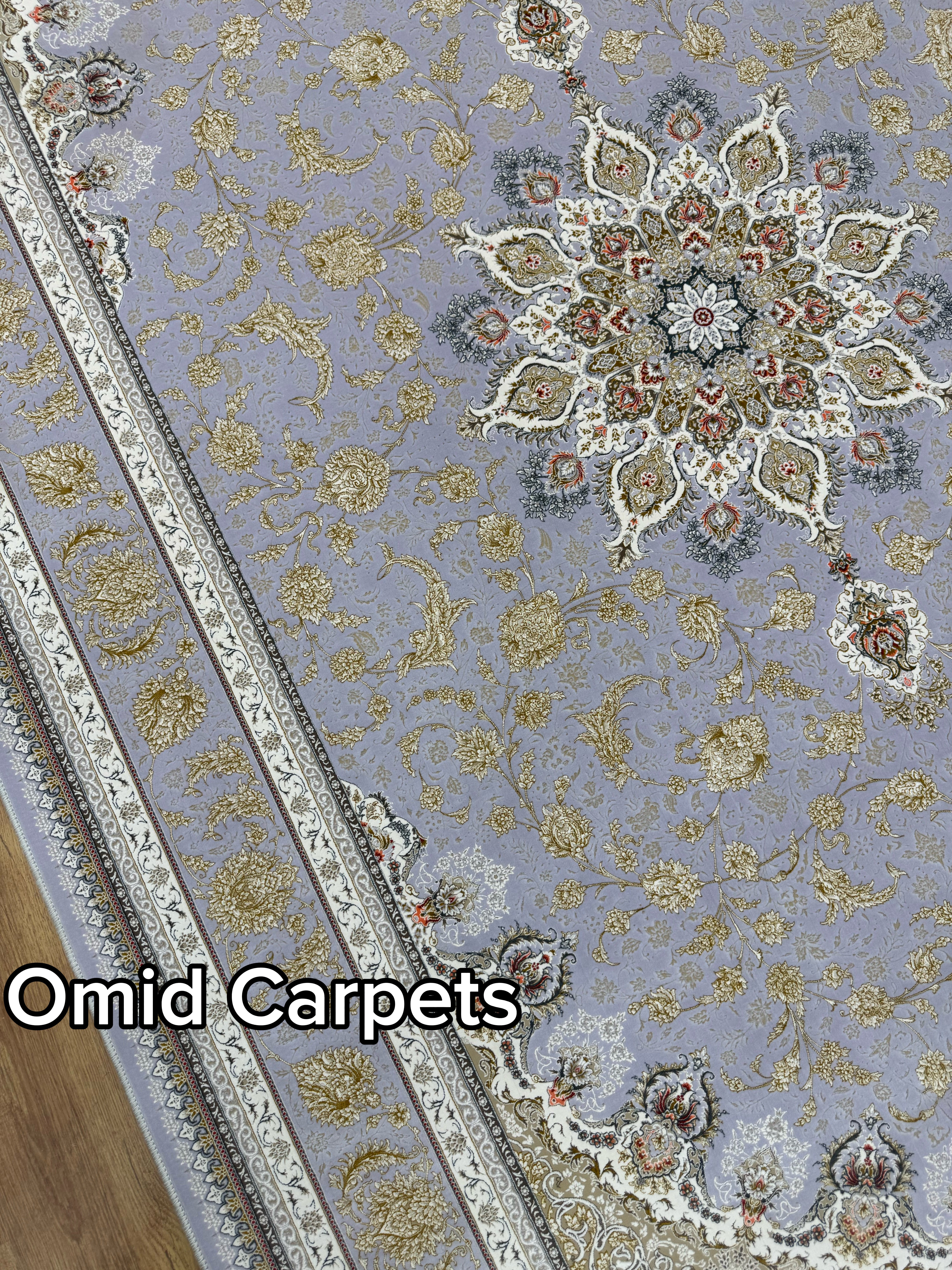 قالین 1500 شانه * Grijs Tapijt Laagpolig Klassiek Vloerkleed - Omid Premium Classic Hand Look - 4,5 Miljoen punten/m²