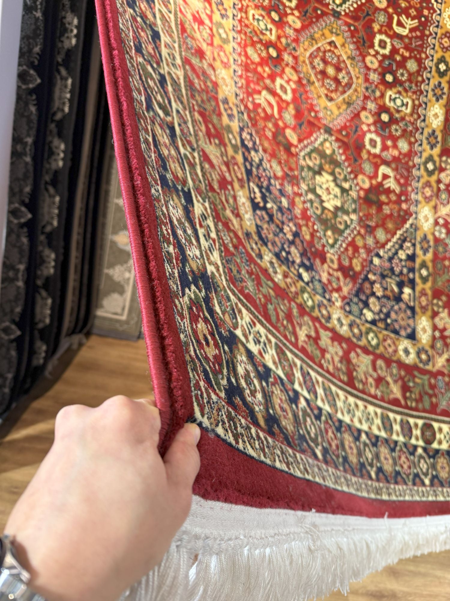 قالین ترکی * Rood Tapijt Laagpolig Klassiek Vloerkleed - Omid Watani