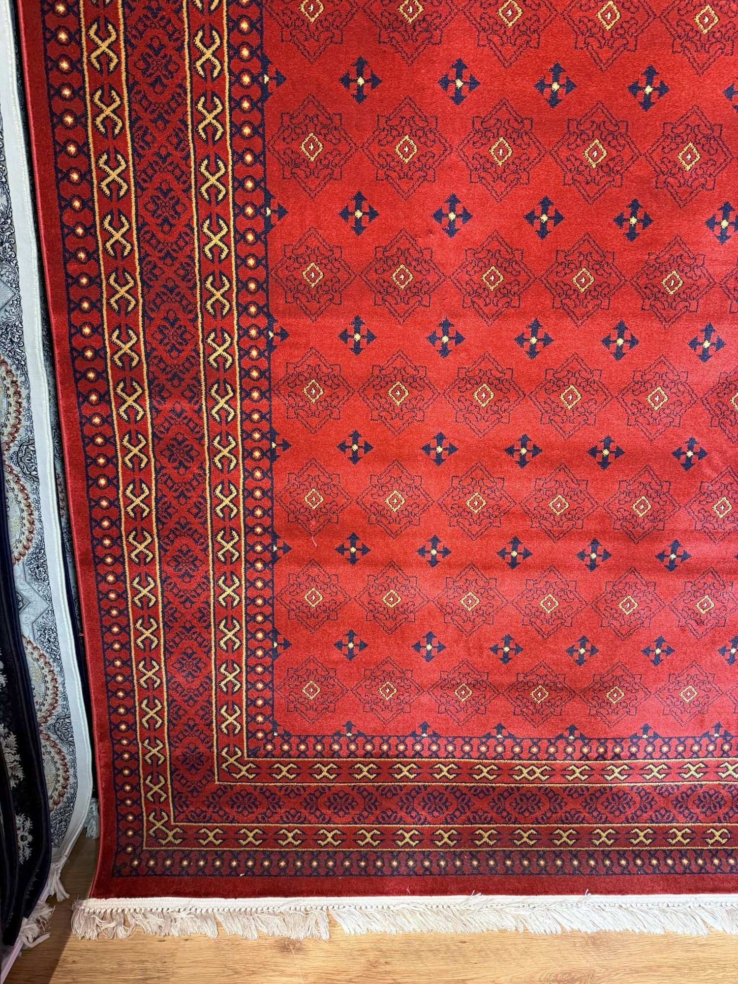 قالین ترکی * Rood Tapijt Laagpolig Klassiek Vloerkleed - Omid Watani