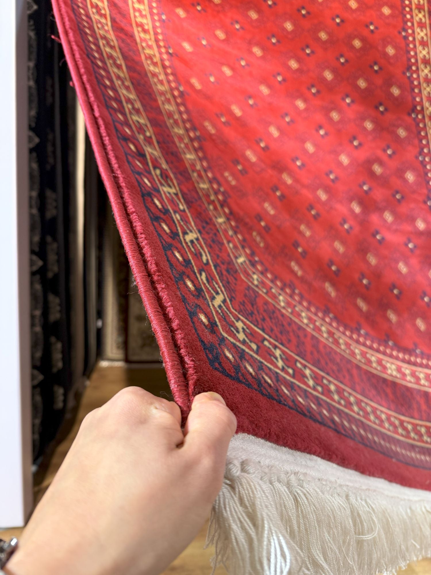 قالین ترکی * Rood Tapijt Laagpolig Klassiek Vloerkleed - Omid Watani