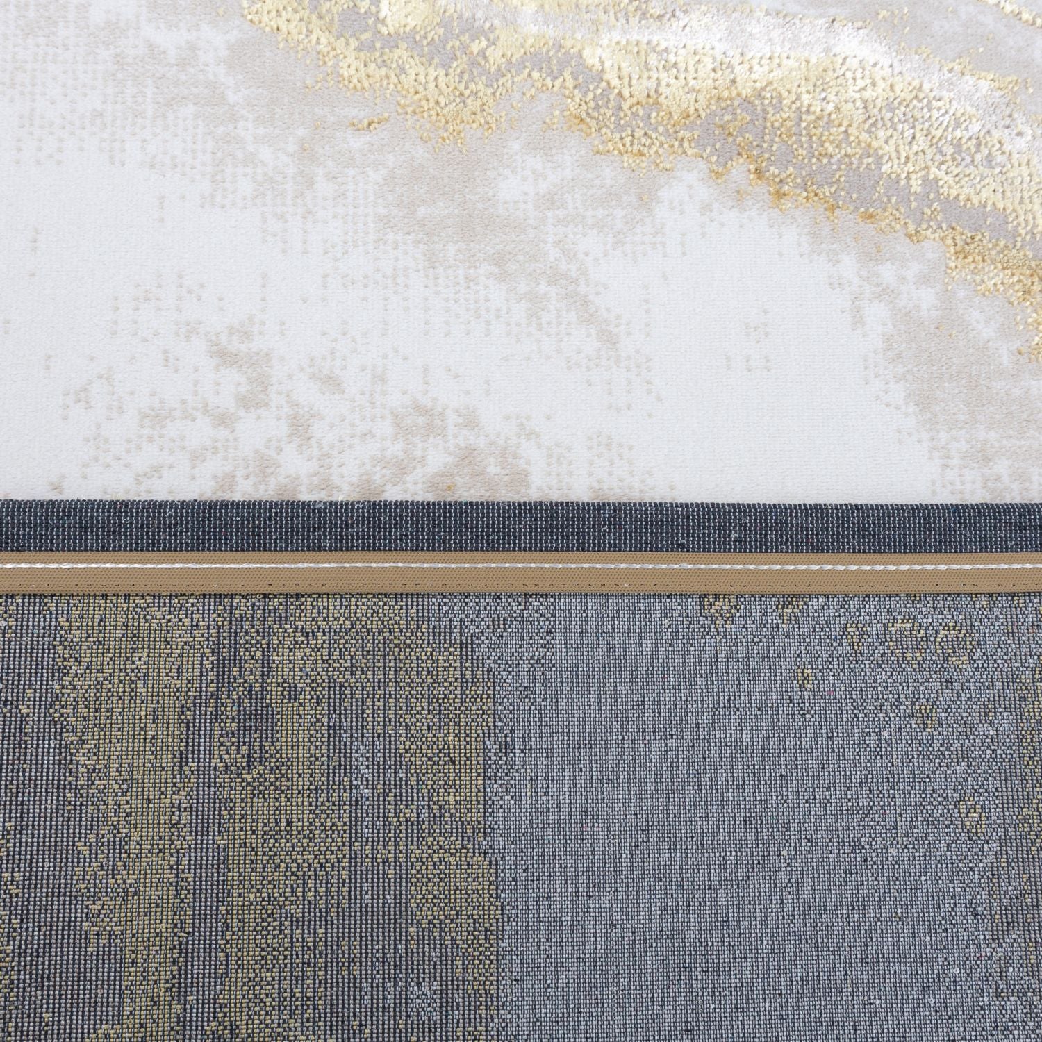 Beige Tapijt Laagpolig Vloerkleed Omid Marble Lux