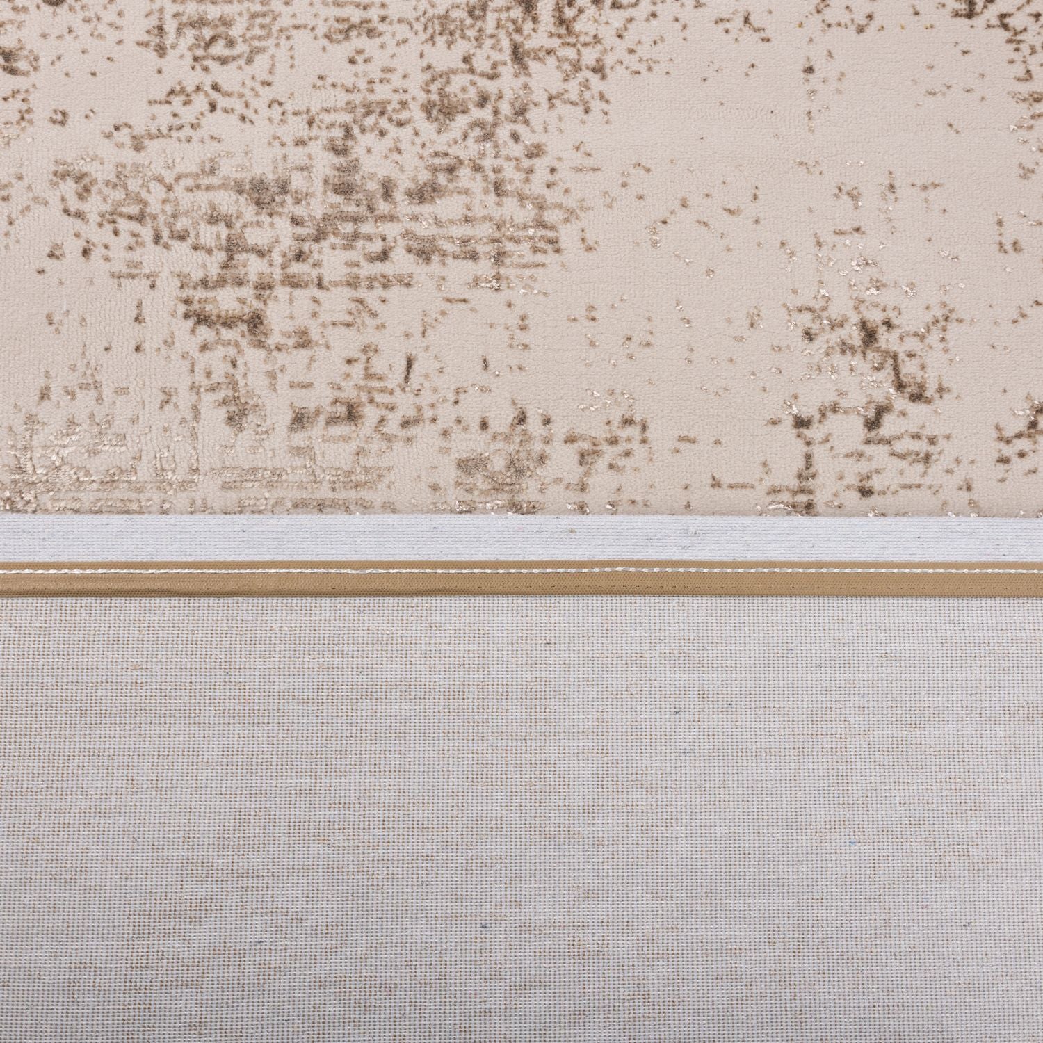 Beige Tapijt Laagpolig Vloerkleed Omid Marble Lux
