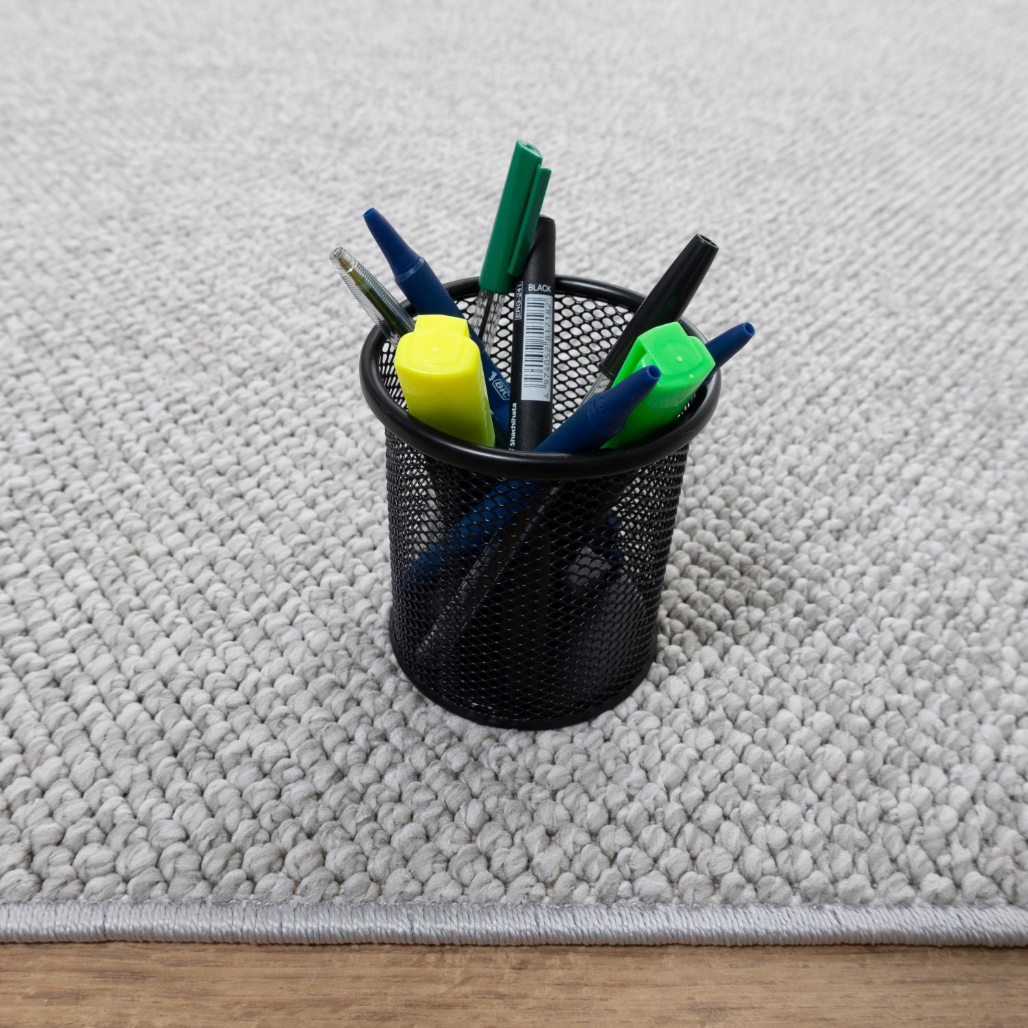 Grijs Tapijt Laagpolig Vloerkleed Omid Loop