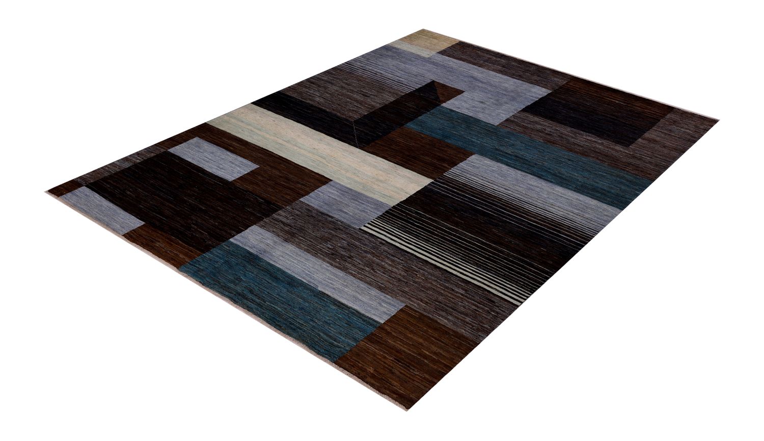 Afghaans Tapijt Laagpolig Handgeknoopt Wollen Vloerkleed - Omid Afghan Wool Luxury 294x220