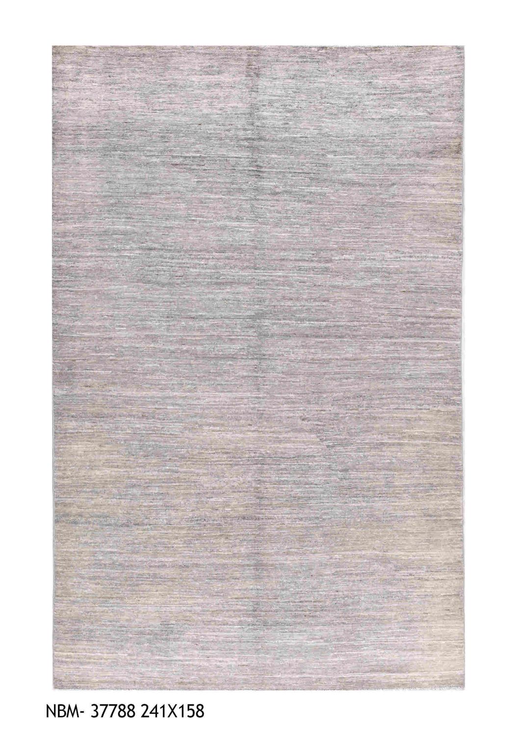 Grijs Tapijt Laagpolig Handgeknoopt Wollen Vloerkleed - Omid Afghan Wool Luxury 241x158
