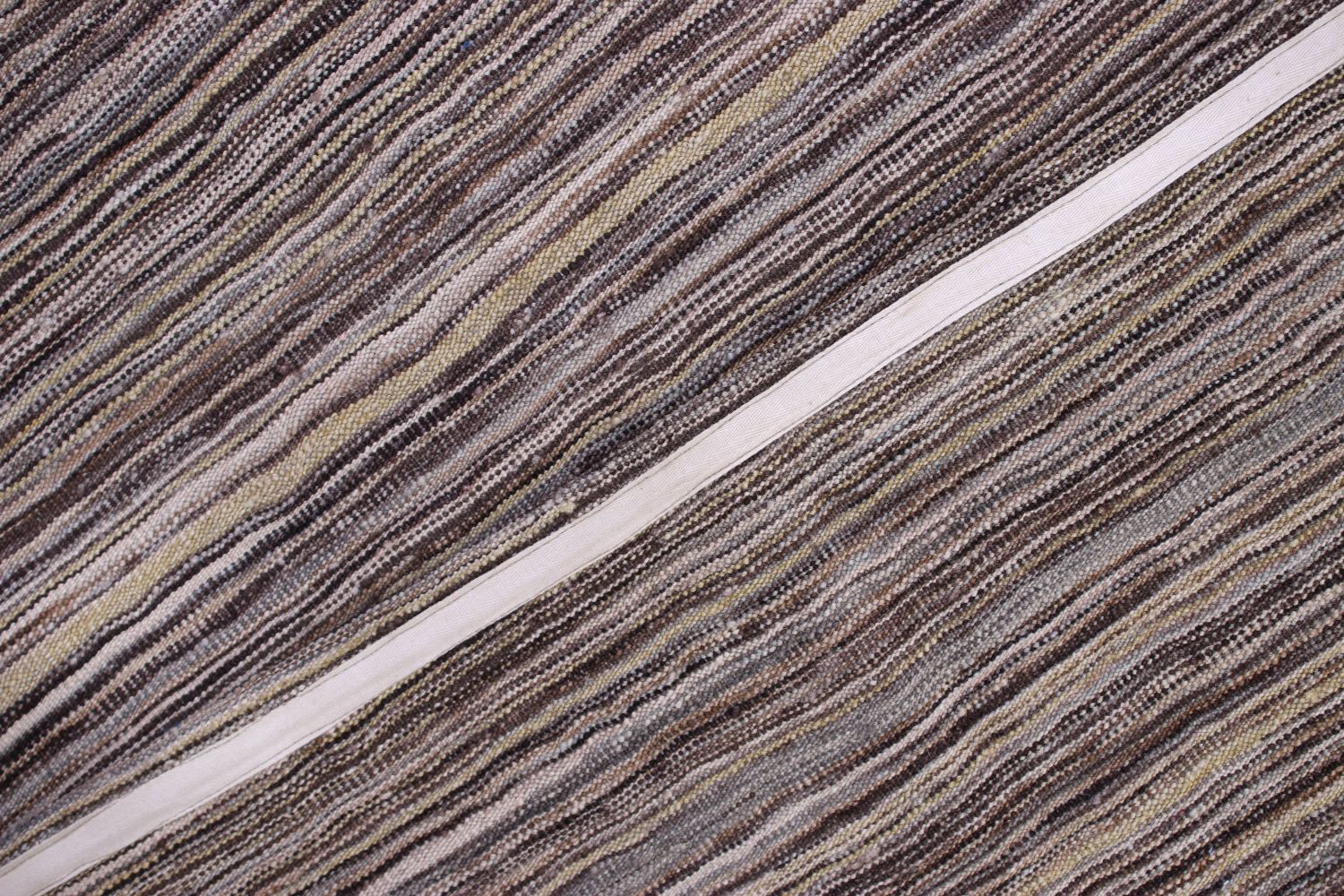 Beige Tapijt Laagpolig Handgeweven Wollen Vloerkleed - Omid Afghan Modern Kelim 291x217