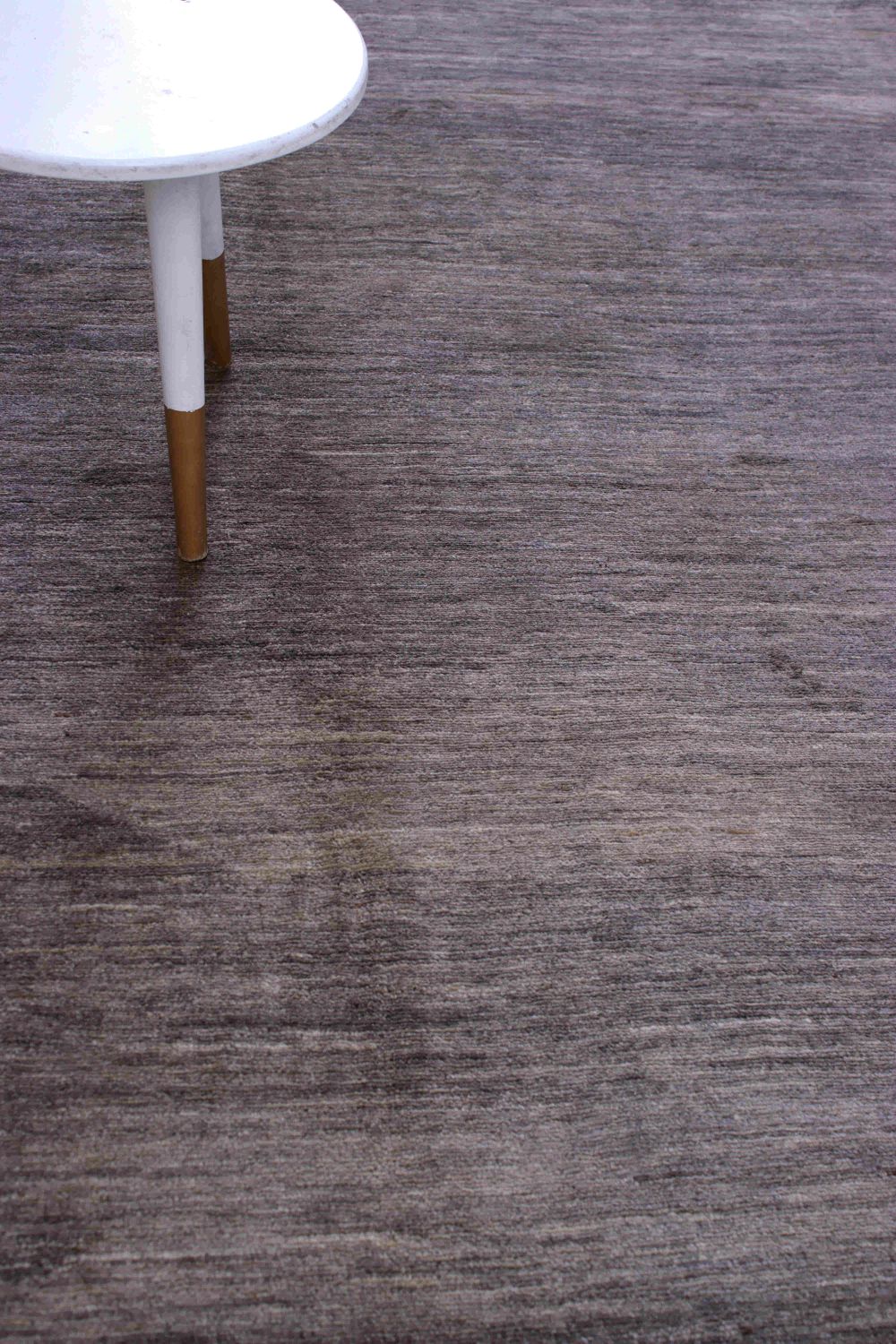 Taupe Tapijt Laagpolig Handgeknoopt Wollen Vloerkleed - Omid Afghan Wool Luxury 300x193