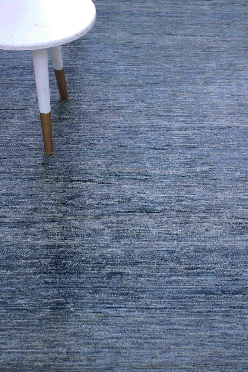 Blauw Tapijt Laagpolig Handgeknoopt Wollen Vloerkleed - Omid Afghan Wool Luxury 299x215