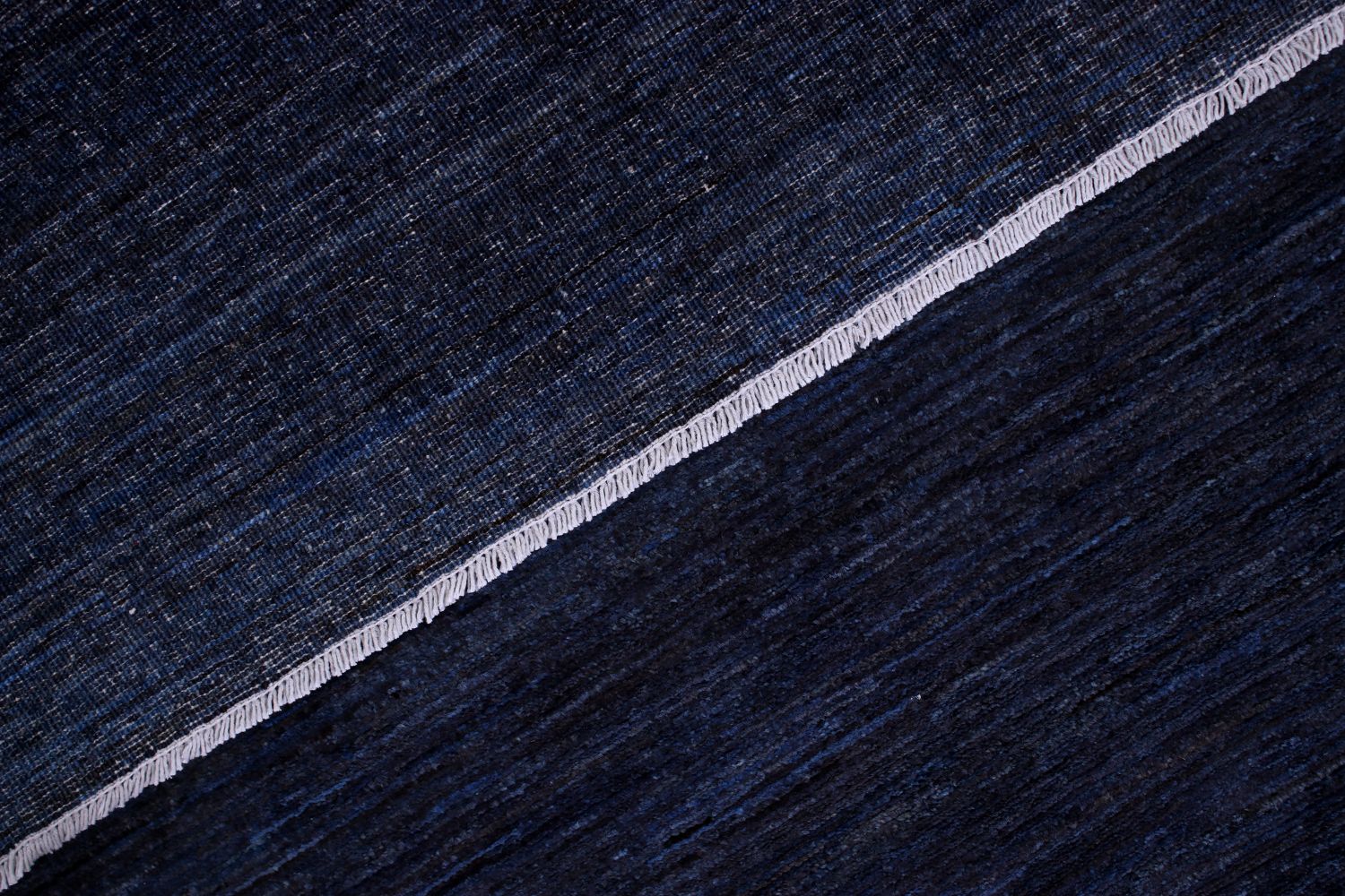 Blauw Tapijt Laagpolig Handgeknoopt Wollen Vloerkleed - Omid Afghan Wool Luxury 237x170