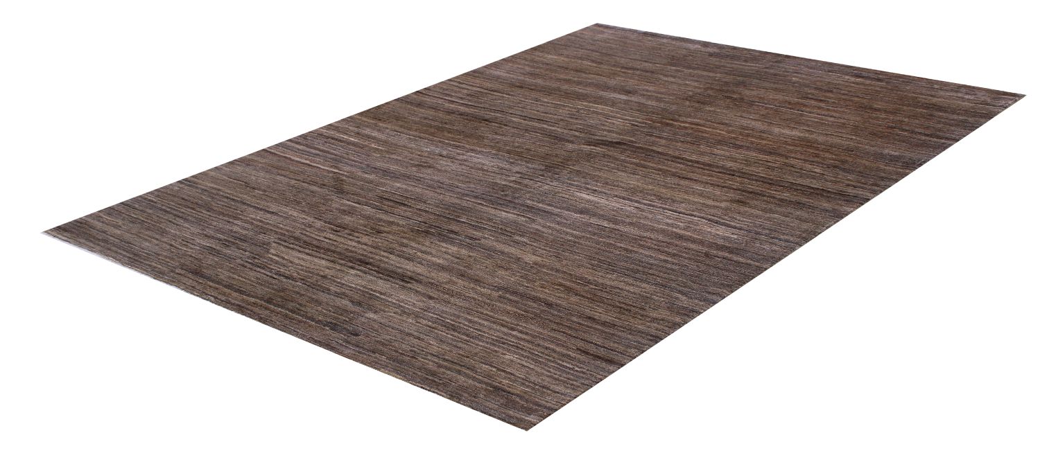 Bruin Tapijt Laagpolig Handgeknoopt Wollen Vloerkleed - Omid Afghan Wool Luxury 234x166
