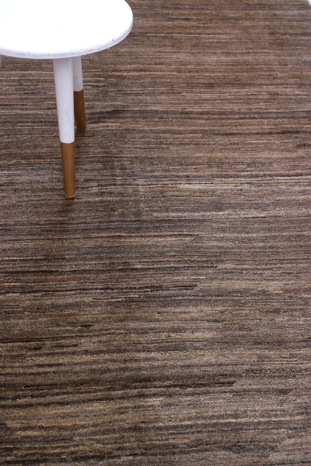 Bruin Tapijt Laagpolig Handgeknoopt Wollen Vloerkleed - Omid Afghan Wool Luxury 234x166